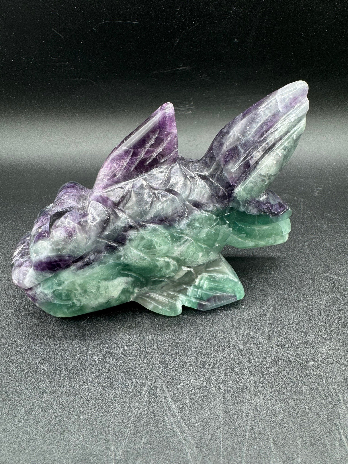 Fluorite Fish Carving - 409g