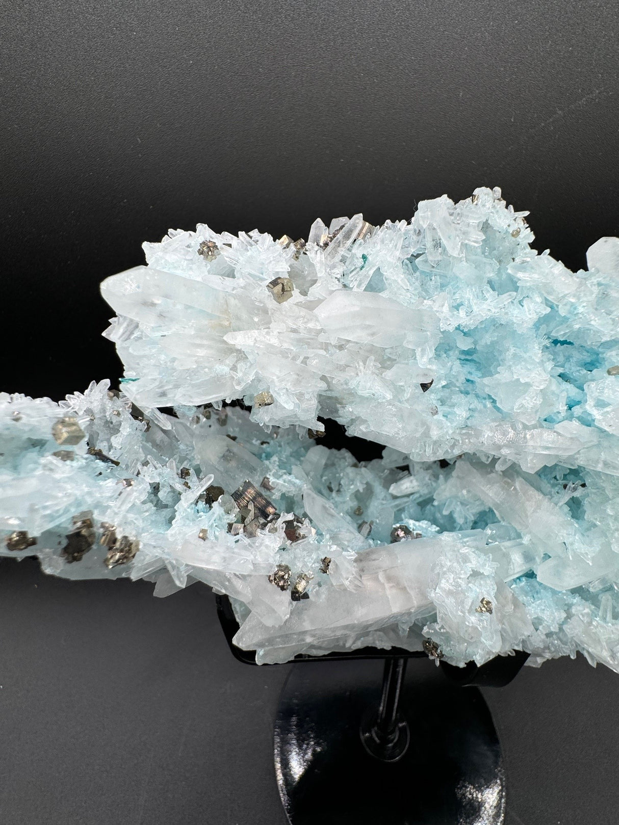 Gibbsite, Quartz and Pyrite Specimen - 718g