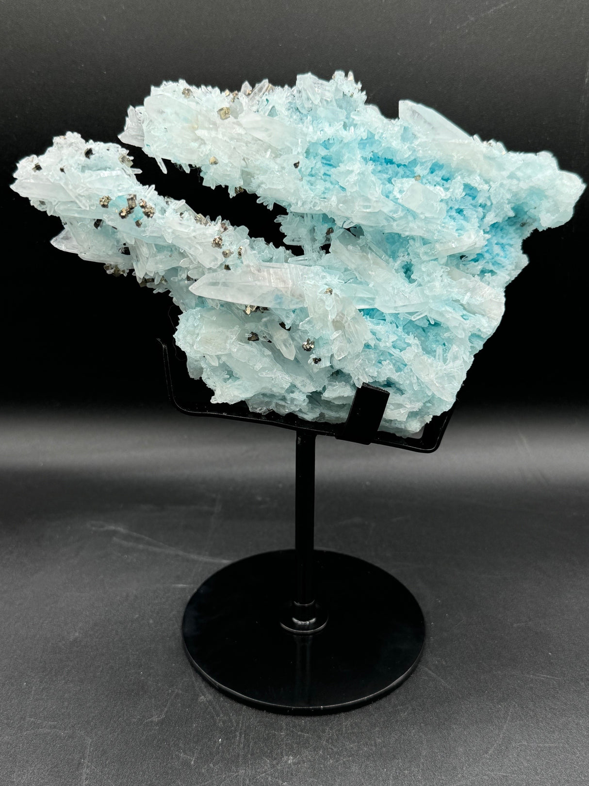 Gibbsite, Quartz and Pyrite Specimen - 718g