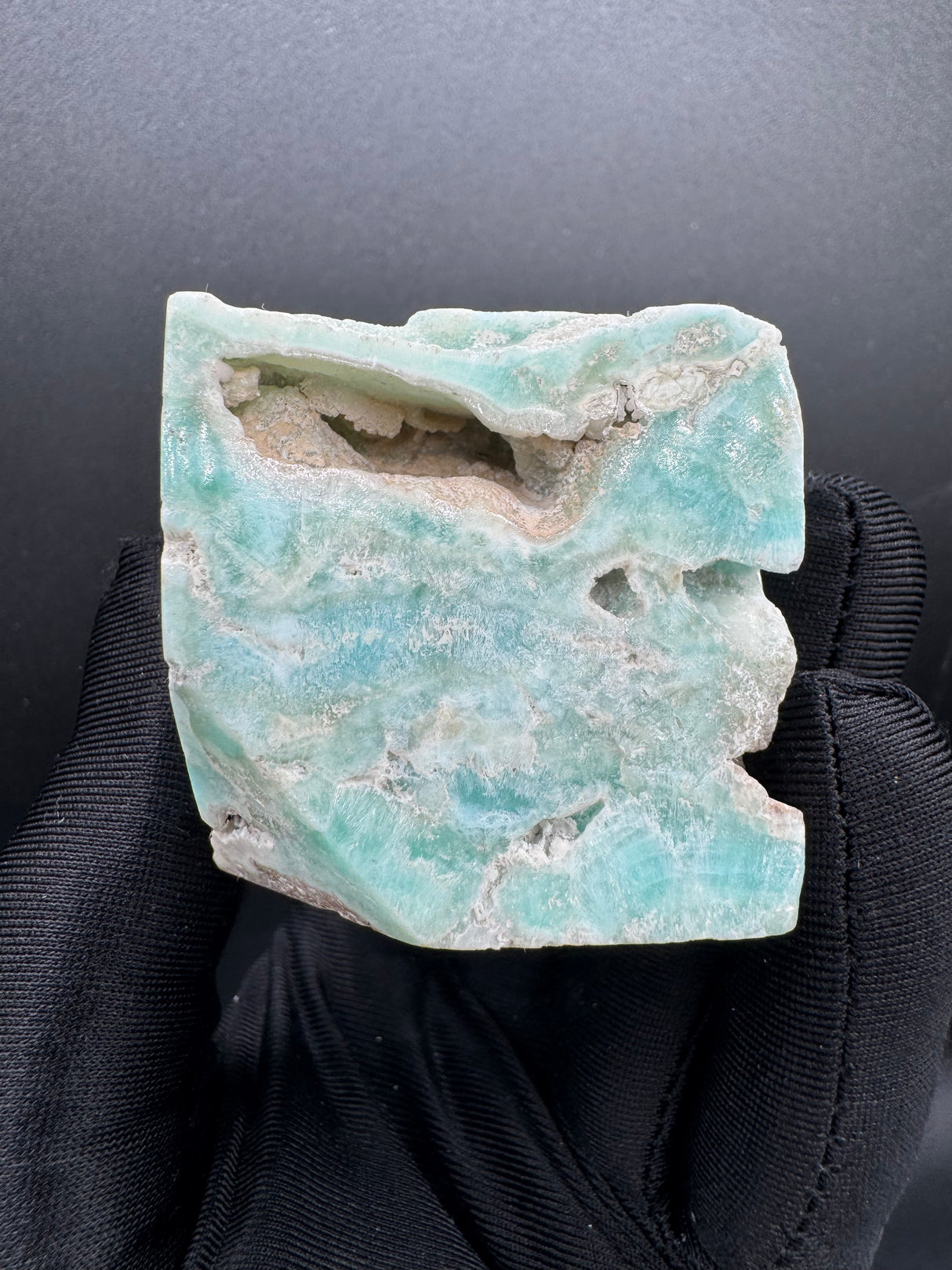 Blue Aragonite Freeform Cube - 210g