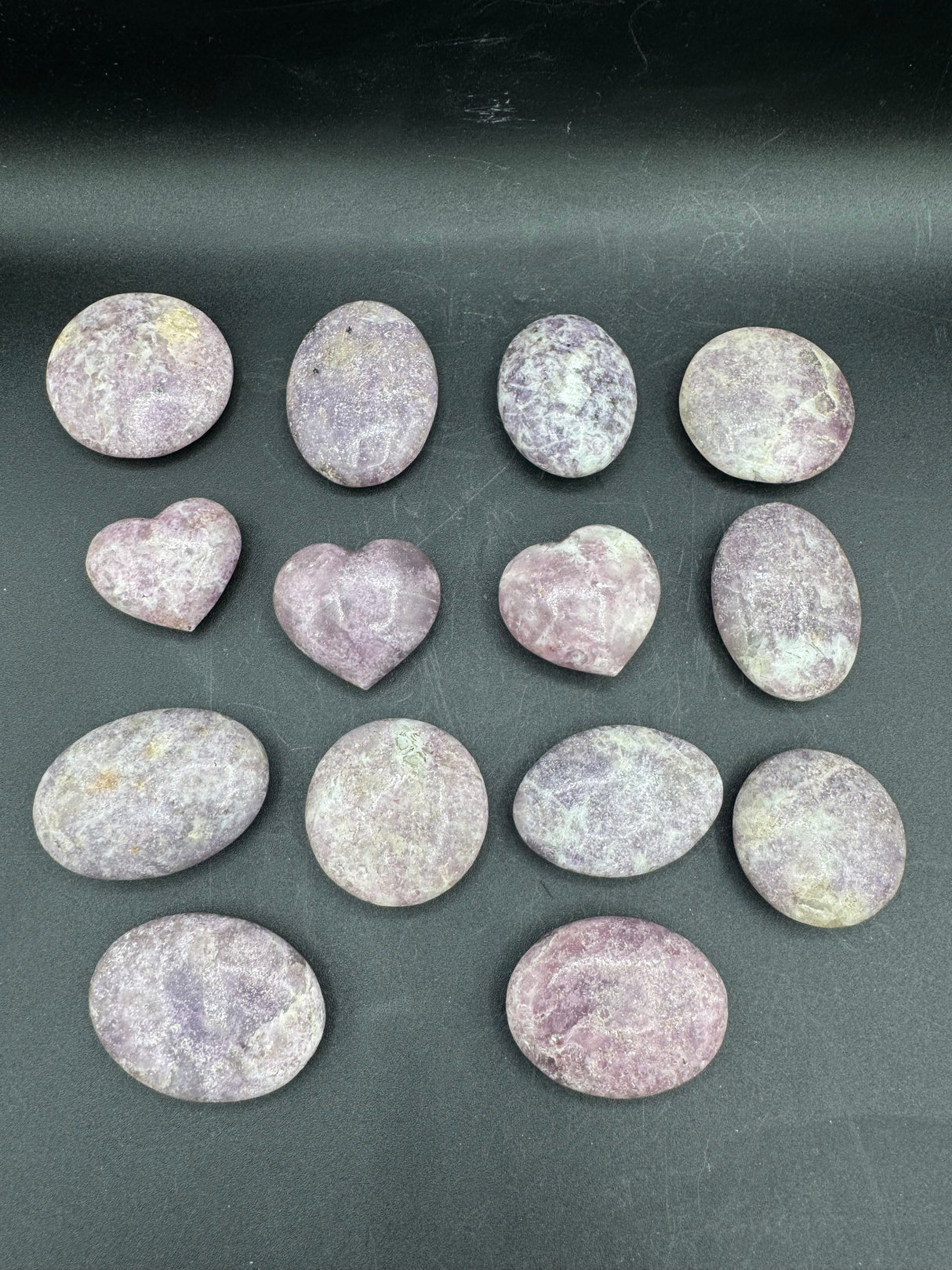 Lepidolite Palm Stones - Sold By Piece
