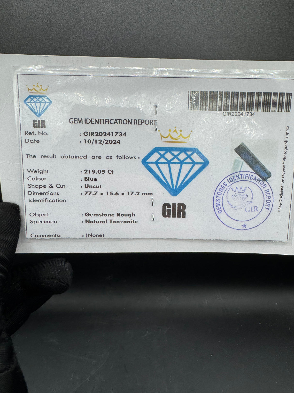 Tanzanite Specimen - 45g