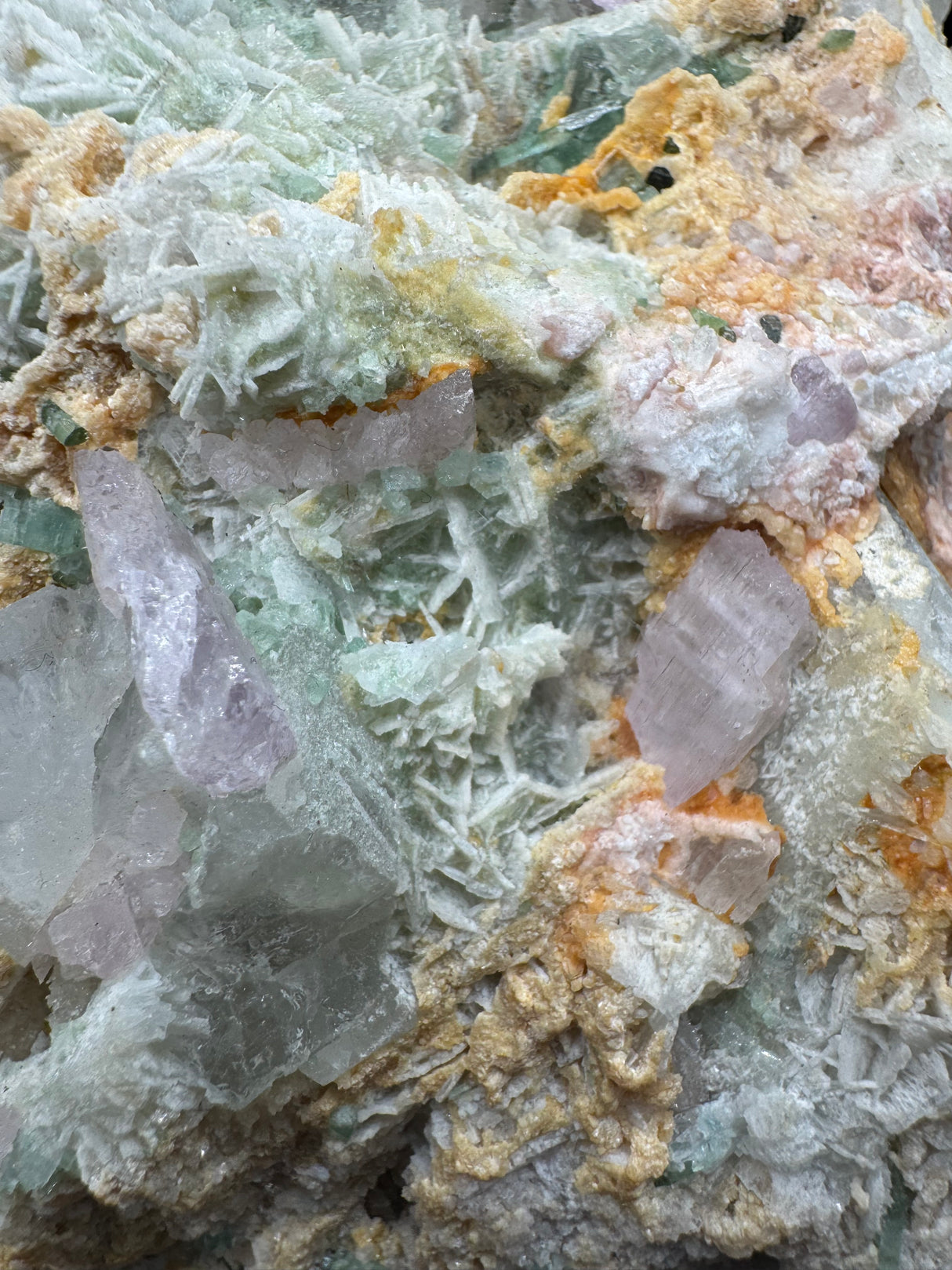 Tourmaline and Kunzite Specimen - Appx 12kg