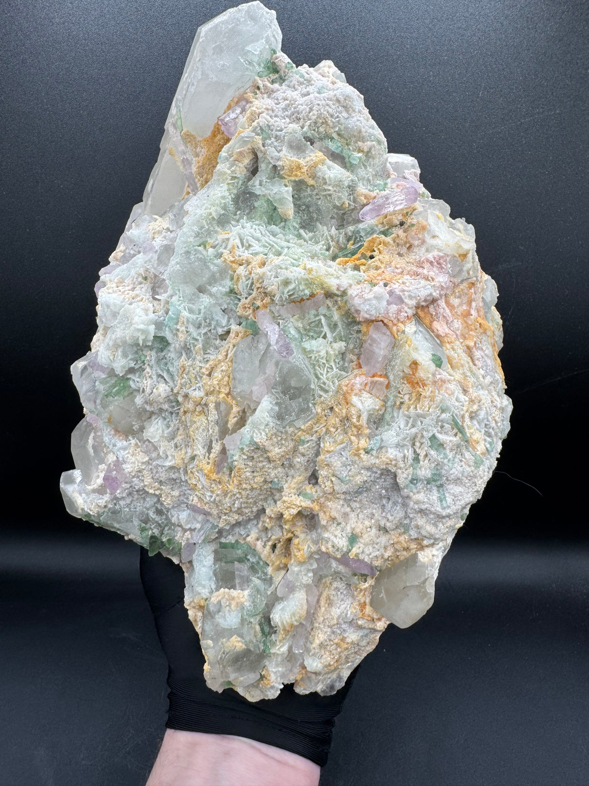 Tourmaline and Kunzite Specimen - Appx 12kg