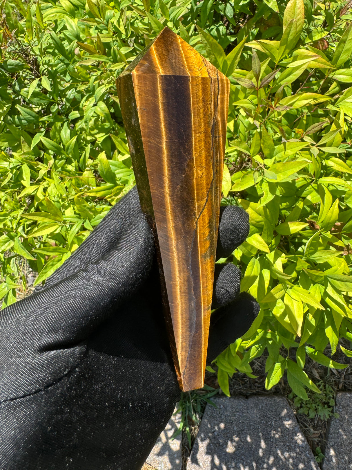 Tigers Eye Polished Wand - 282g