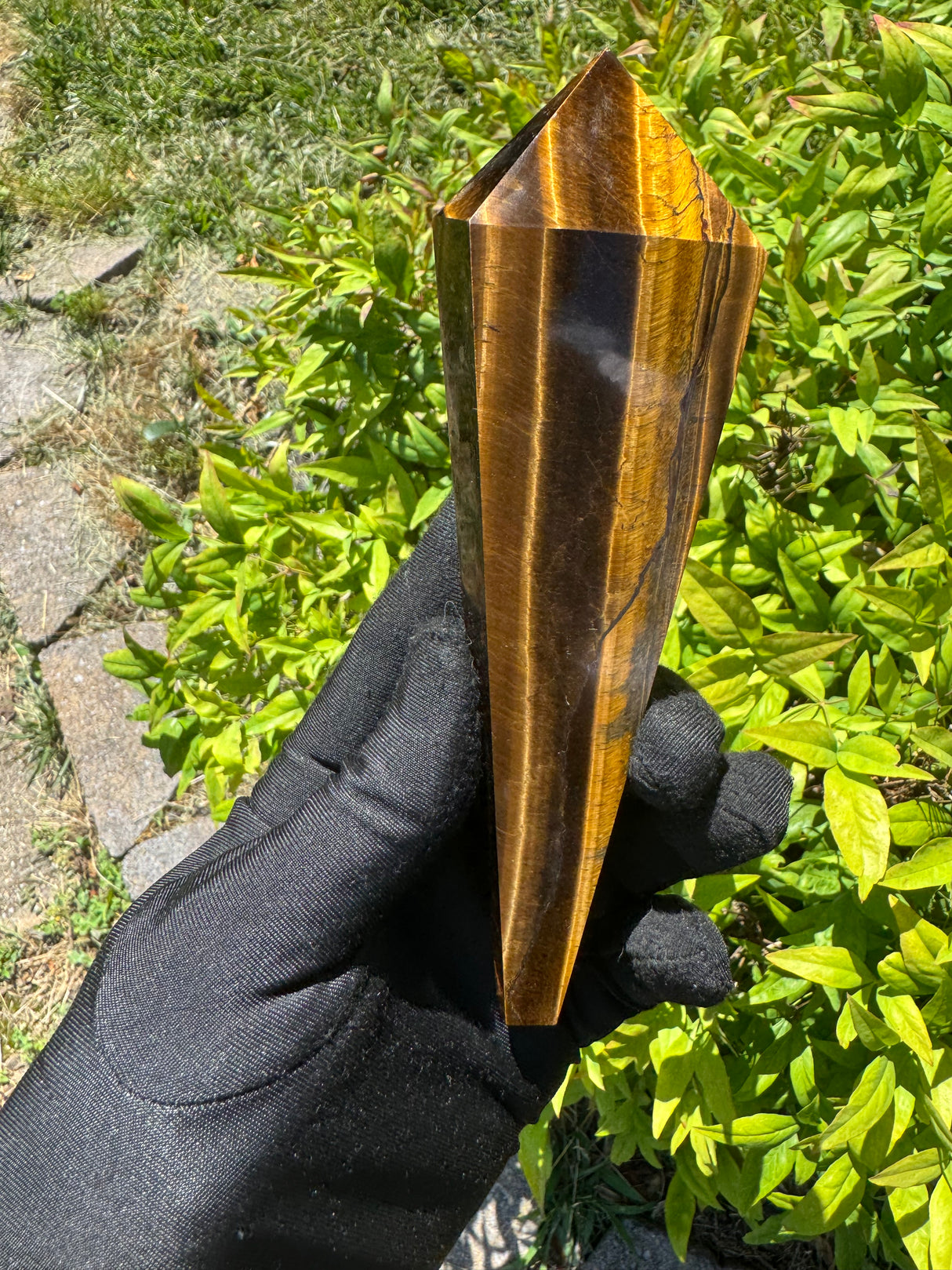 Tigers Eye Polished Wand - 282g