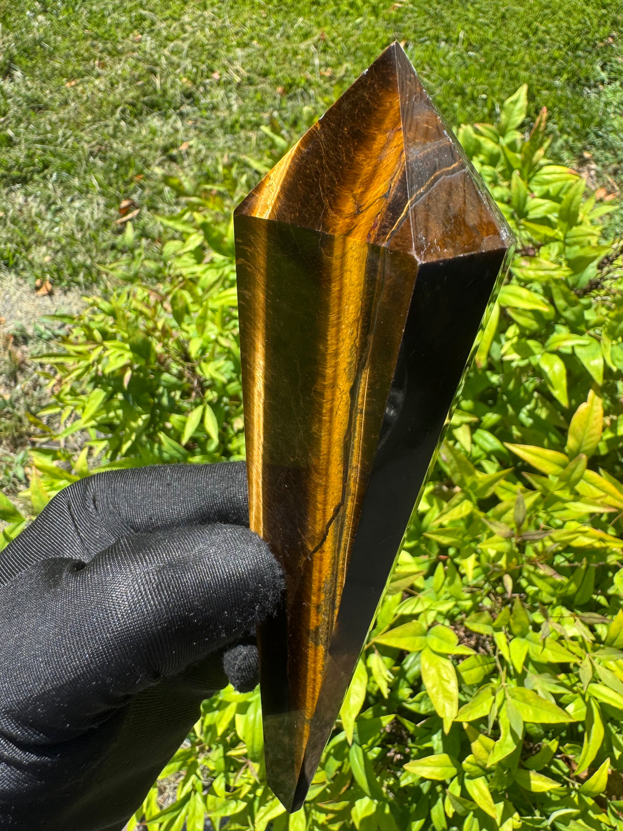 Tigers Eye Polished Wand - 282g