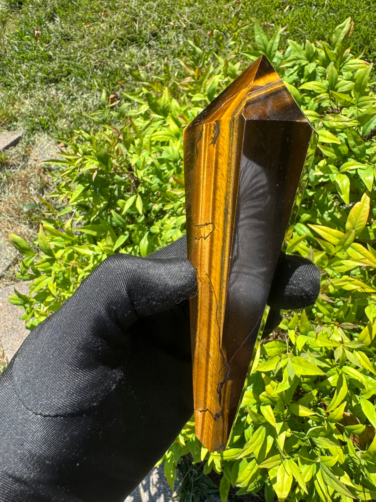 Tigers Eye Polished Wand - 351g