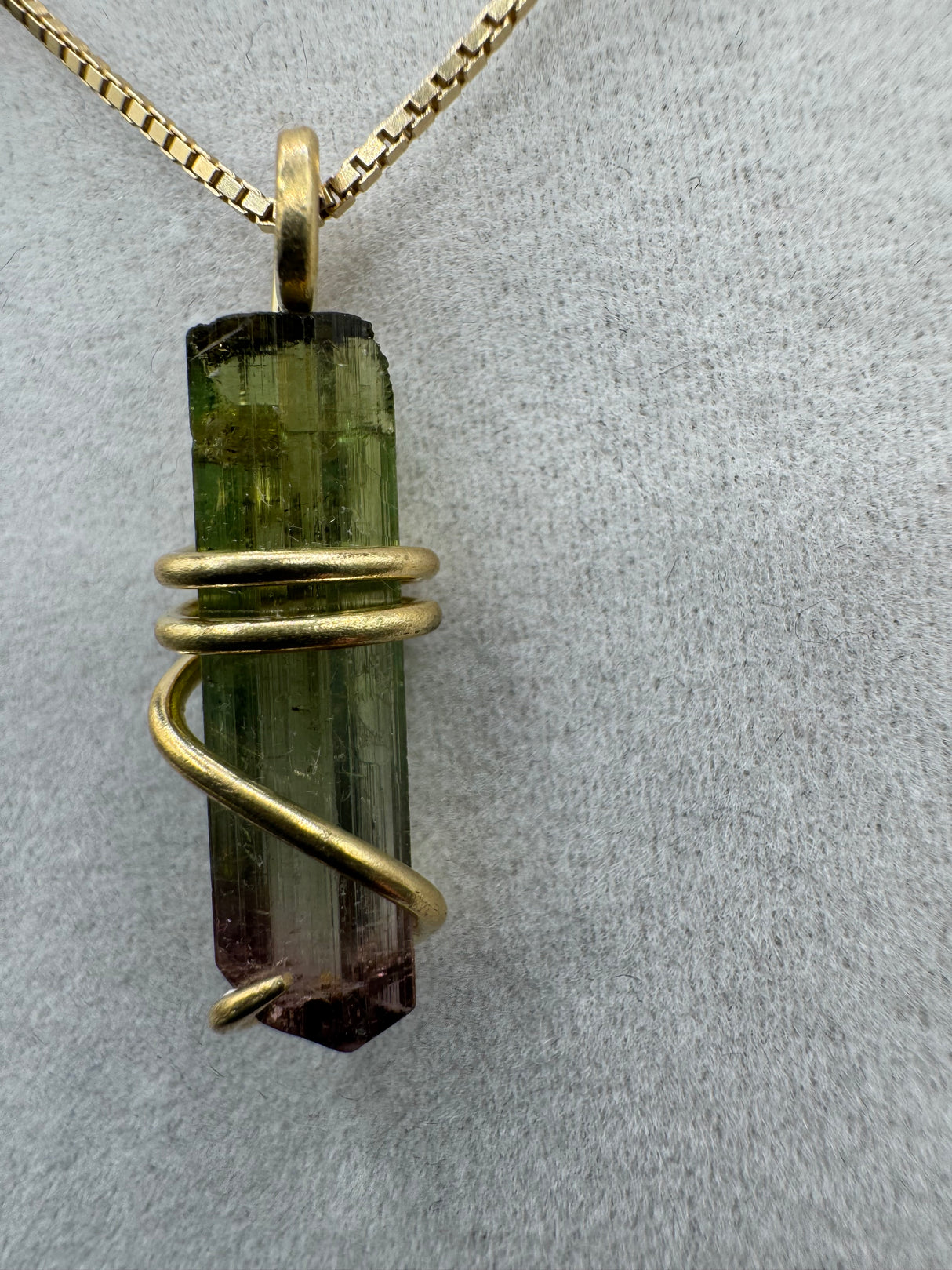Watermelon Tourmaline Pendant