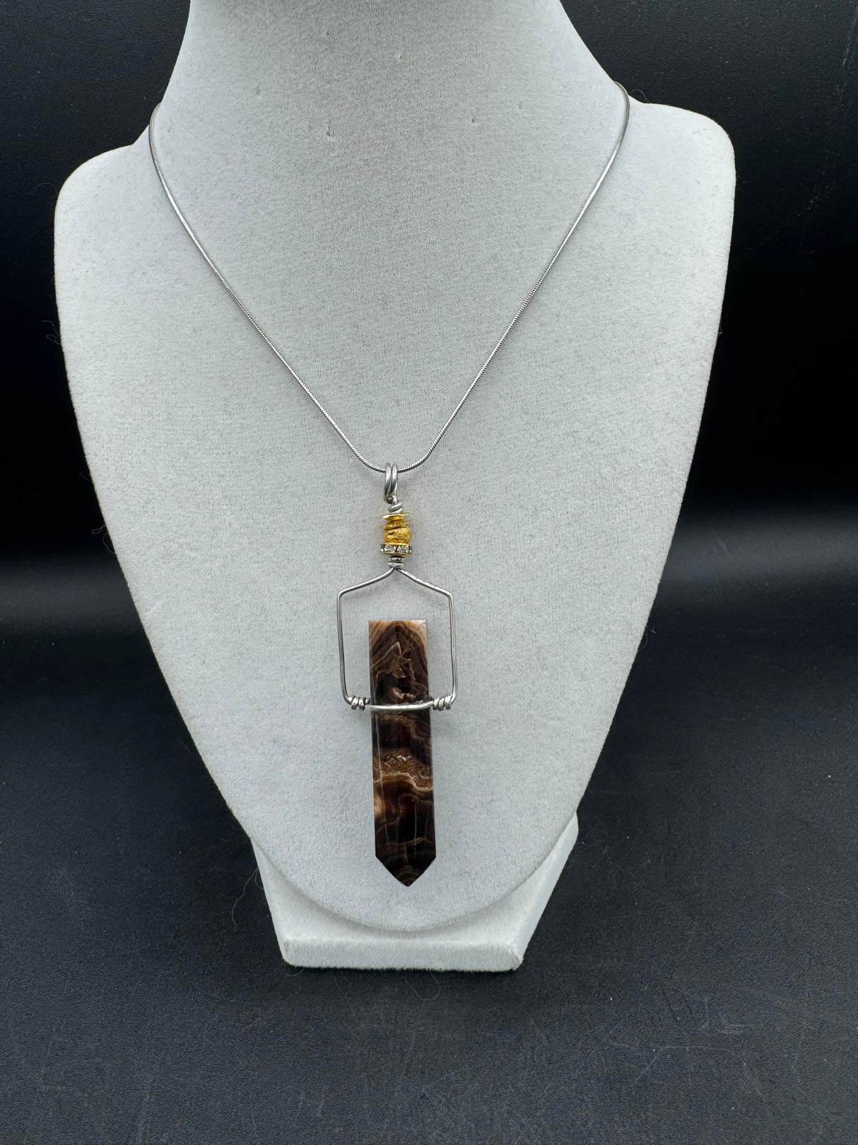 Chocolate Calcite Pendant - 18g