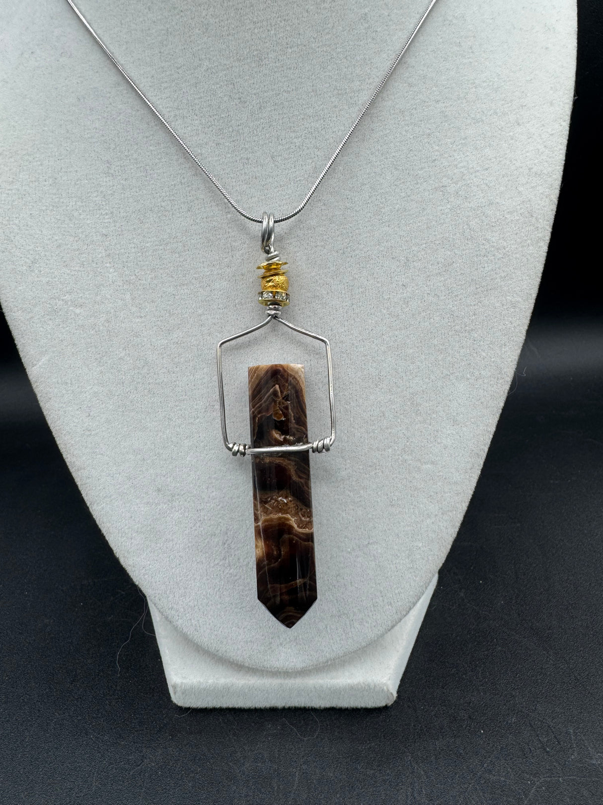 Chocolate Calcite Pendant - 18g