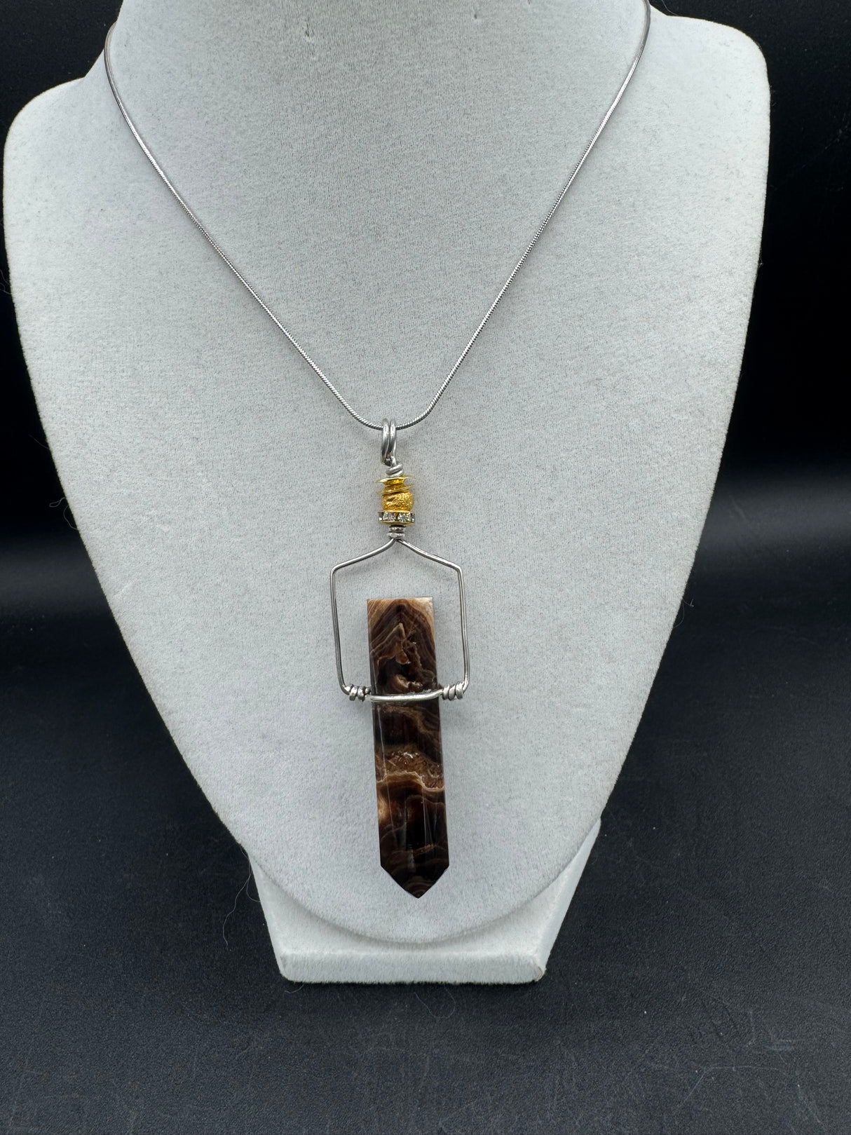 Chocolate Calcite Pendant - 18g