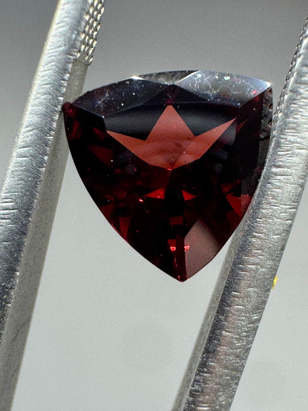 1.70ct Deep Red Garnet – Trillion Cut