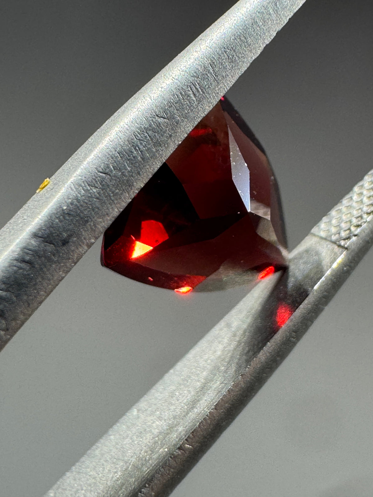 1.70ct Deep Red Garnet – Trillion Cut