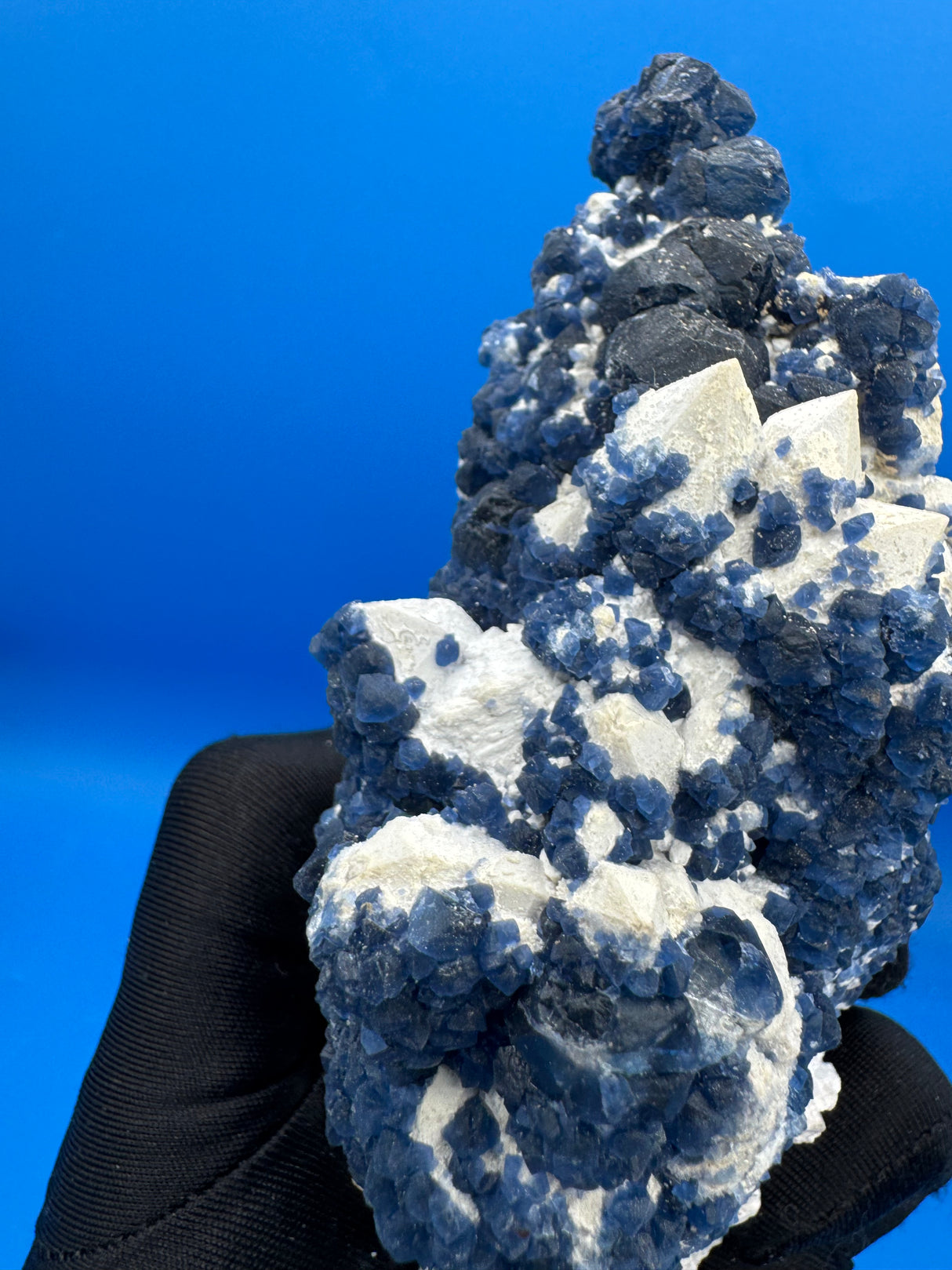 Fluorite and Candle Quartz - 509g