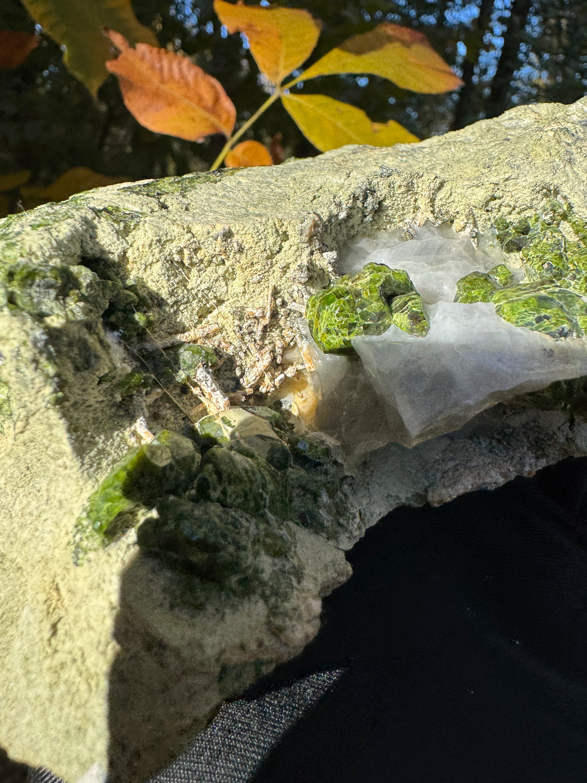 Green Garnet Specimen - 1285g