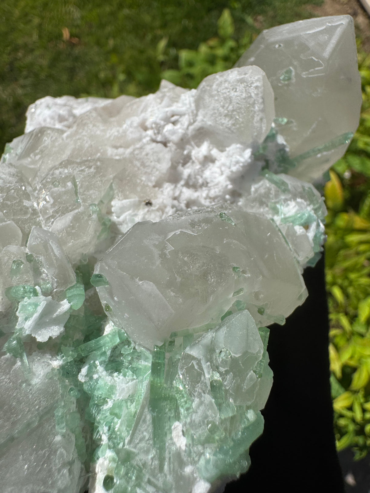Morganite and Ttourmaline Specimen - 751g