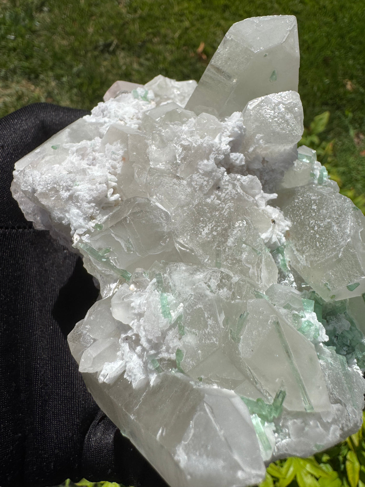 Morganite and Ttourmaline Specimen - 751g