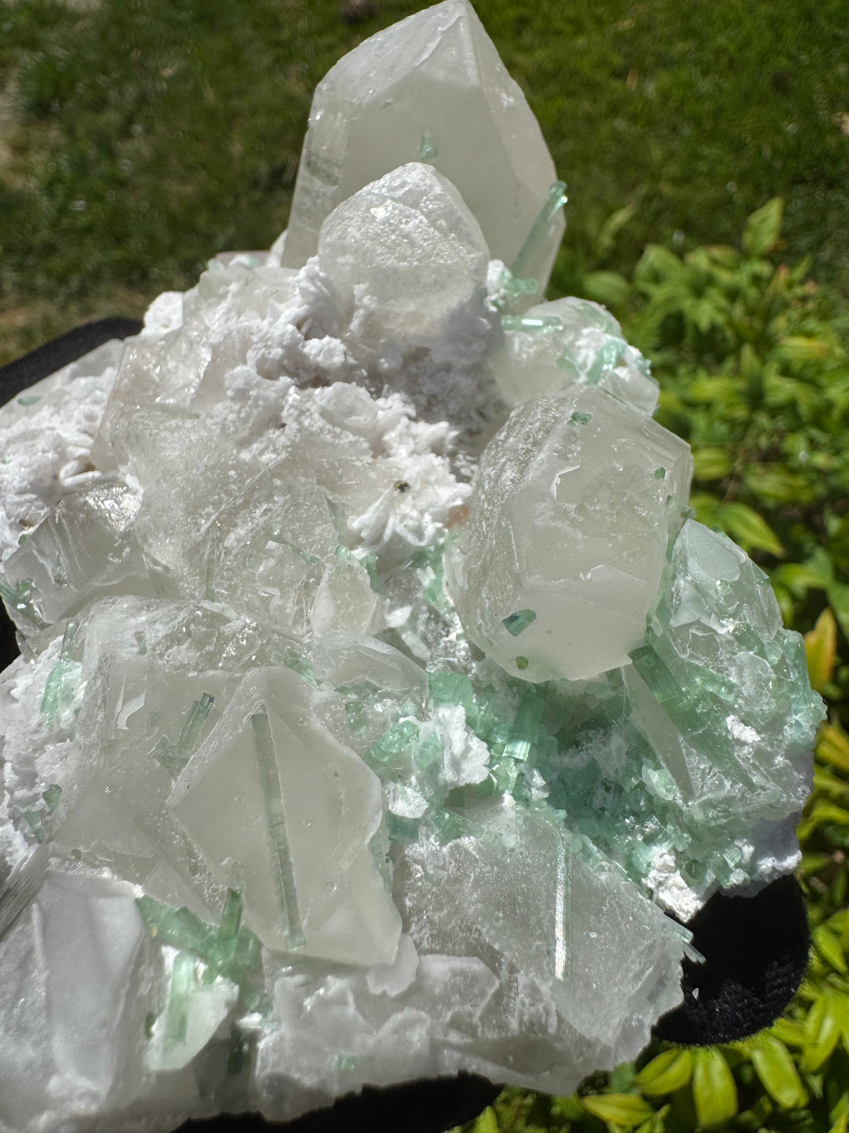Morganite and Ttourmaline Specimen - 751g
