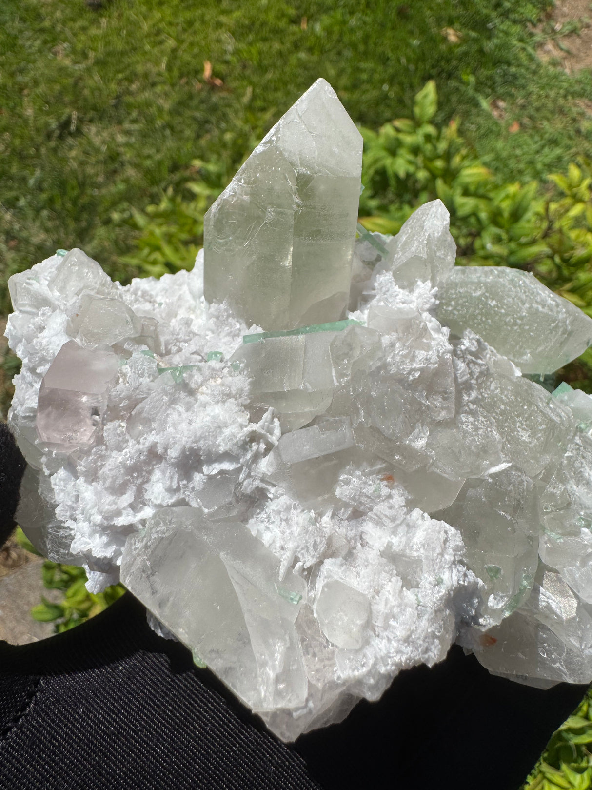 Morganite and Ttourmaline Specimen - 751g