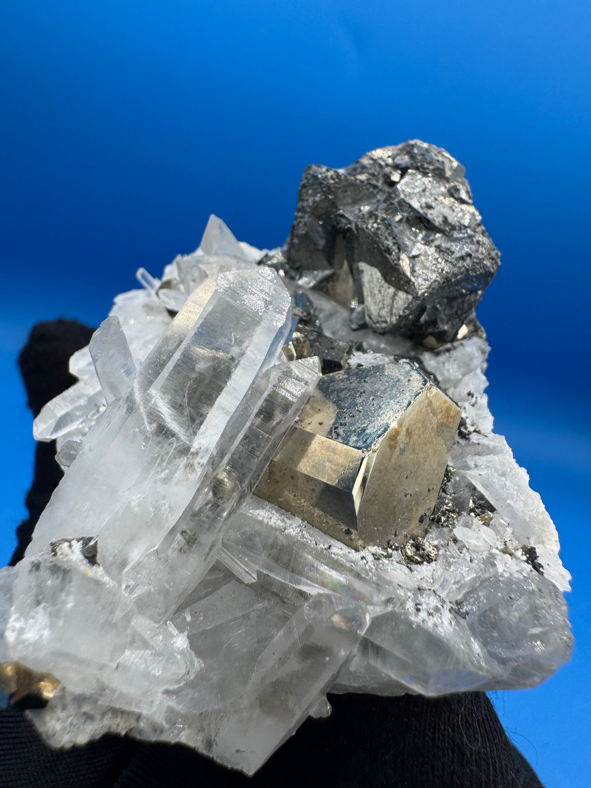 Pyrite and Quartz Specimen - 200g