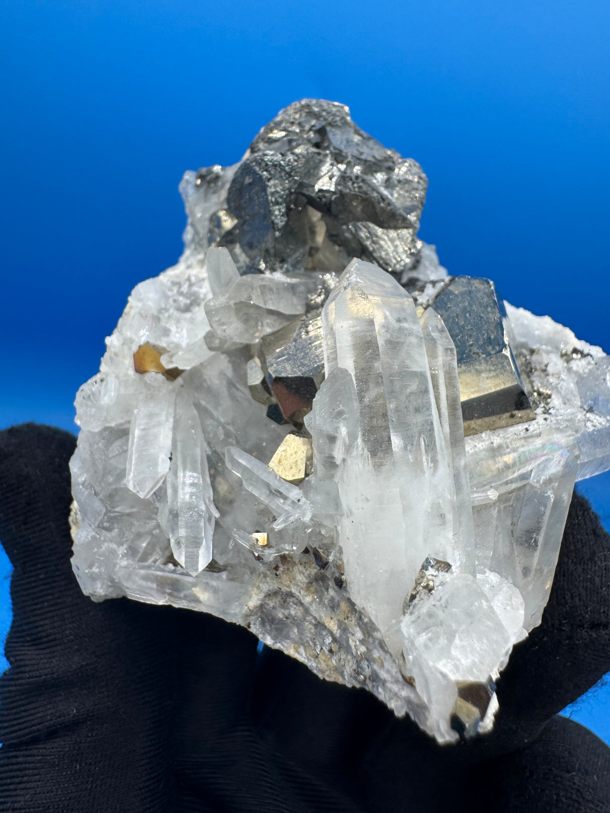 Pyrite and Quartz Specimen - 200g