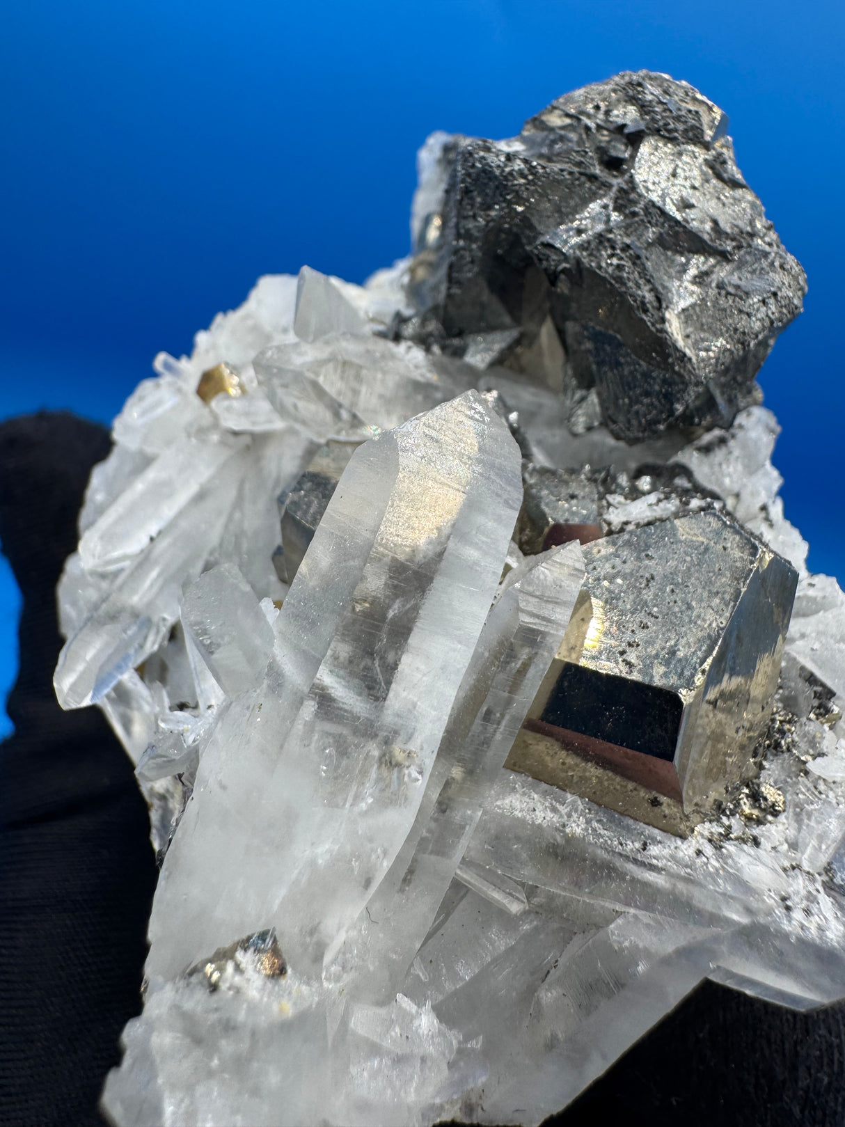 Pyrite and Quartz Specimen - 200g