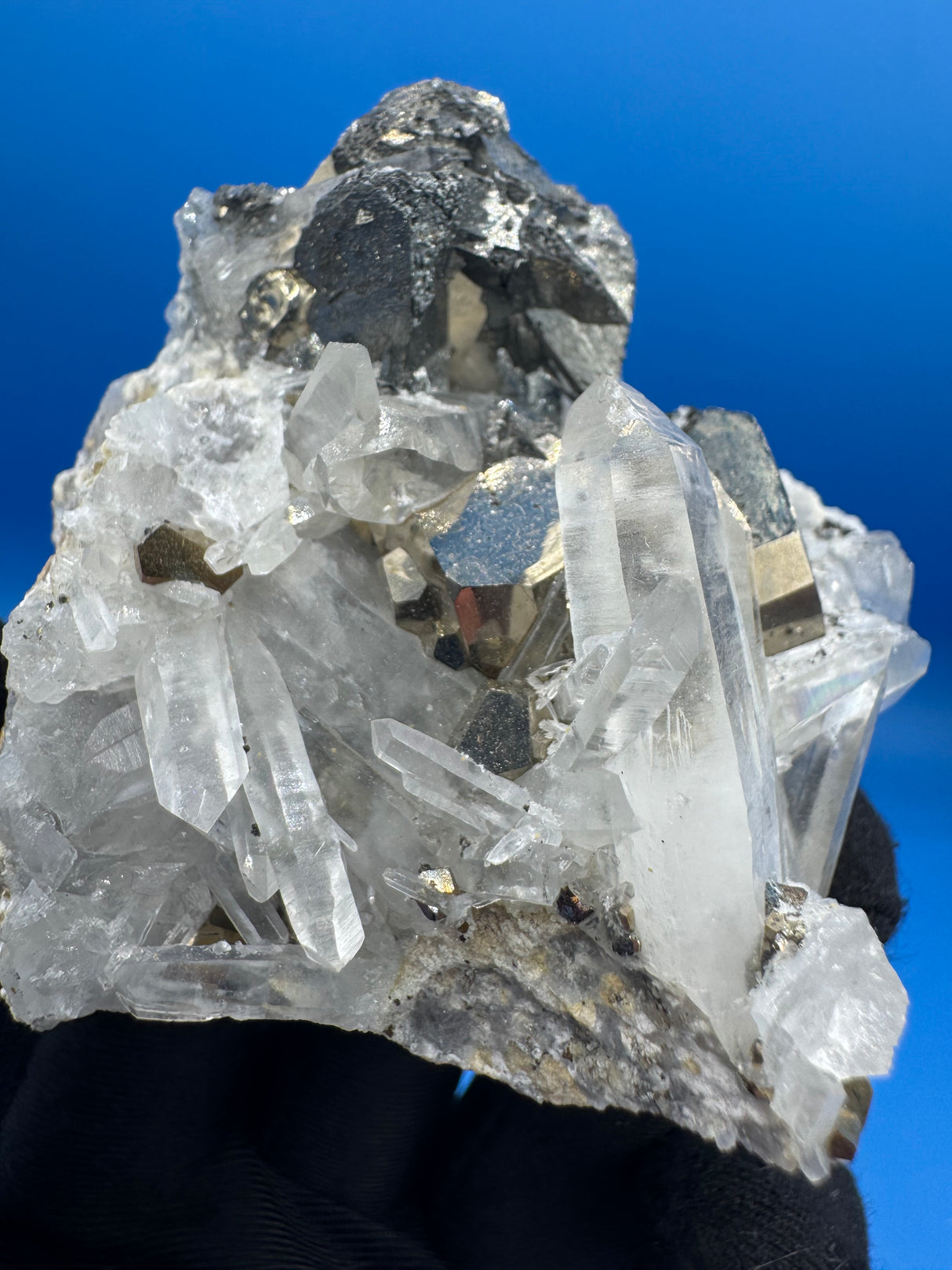 Pyrite and Quartz Specimen - 200g