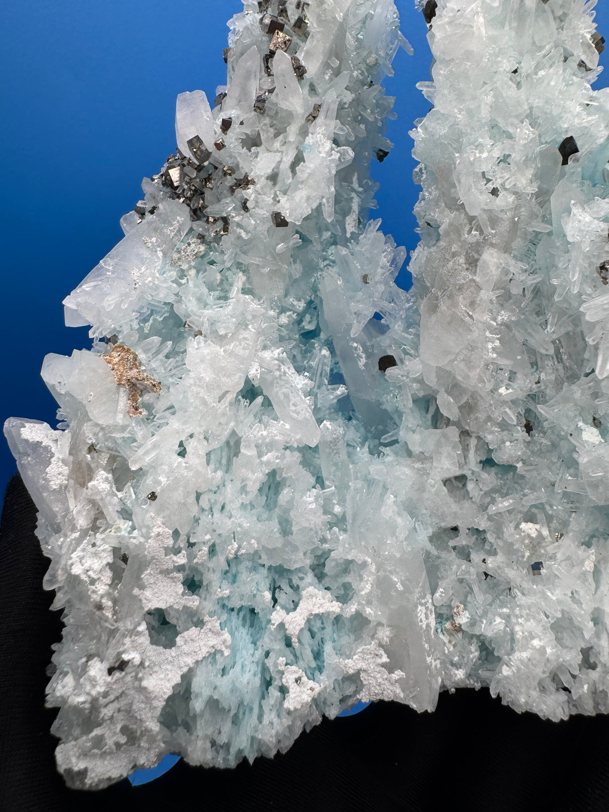 Gibbsite, Quartz and Pyrite Specimen - 718g
