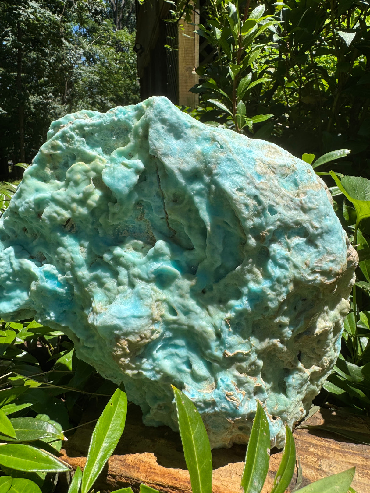 Blue Aragonite Specimen - 3577g