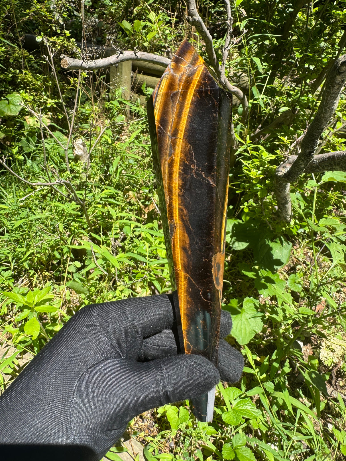 Tigers Eye Polished Wand - 468g