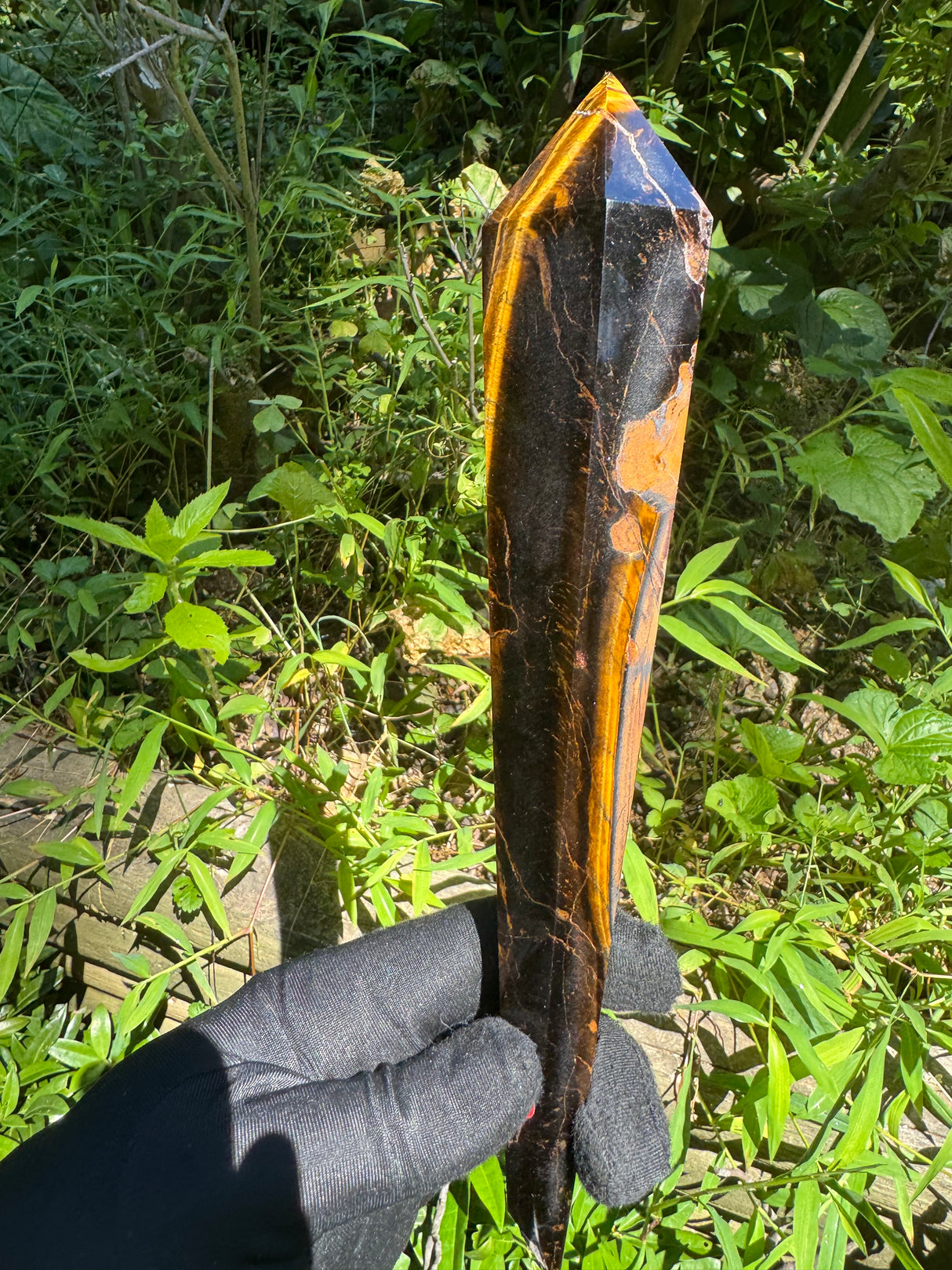 Tigers Eye Polished Wand - 525g