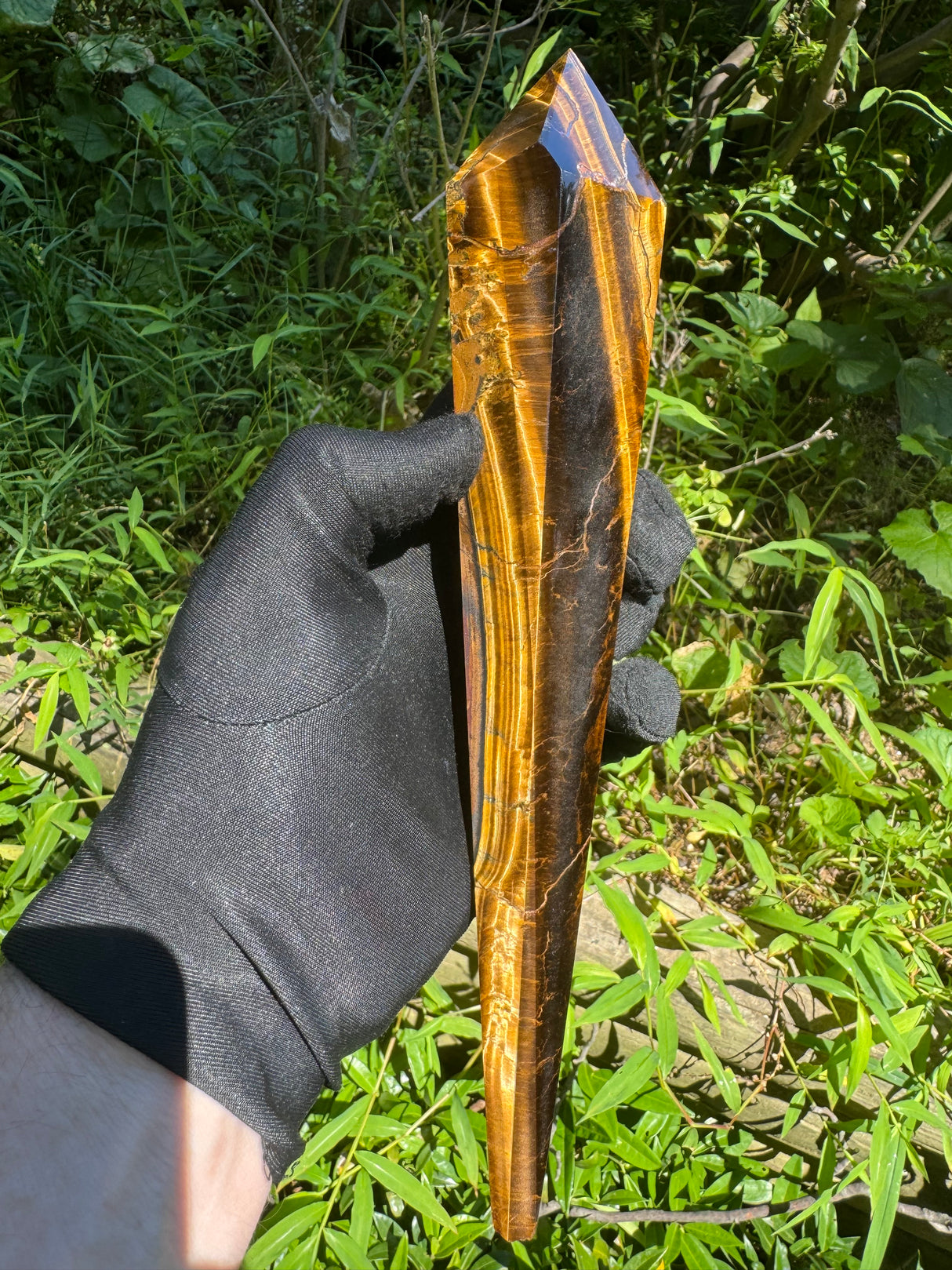 Tigers Eye Polished Wand - 525g