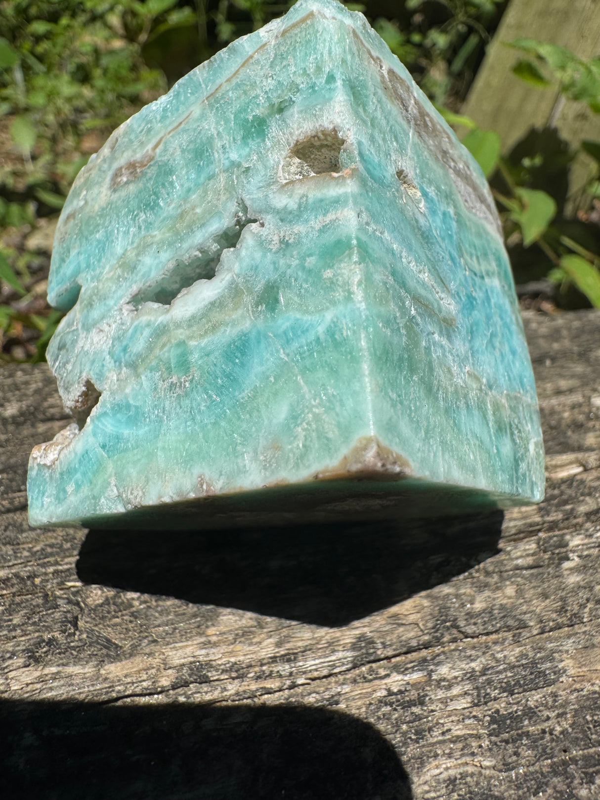 Blue Aragonite Freeform Cube - 210g