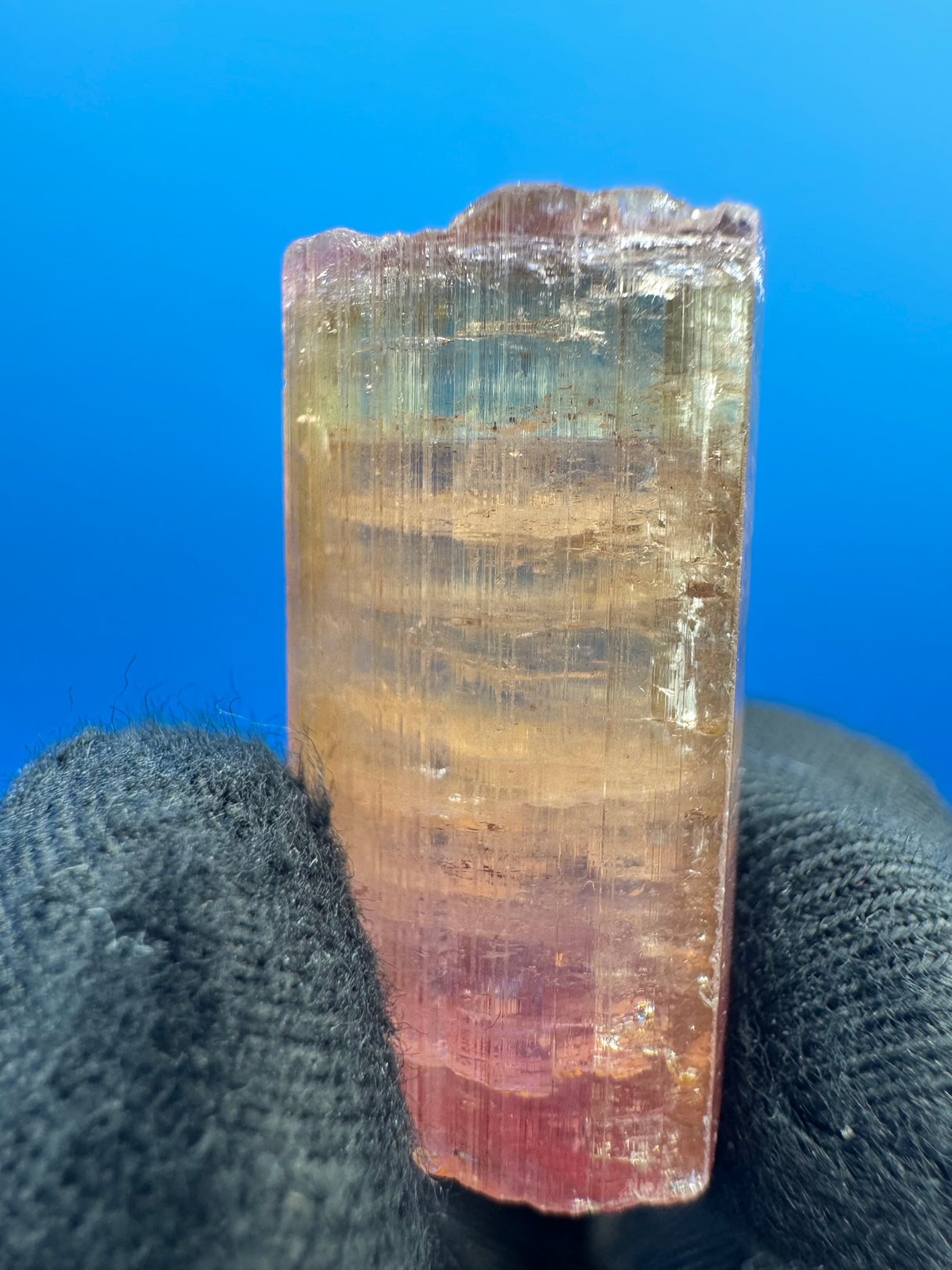 Watermelon Tourmaline Crystal - 9g