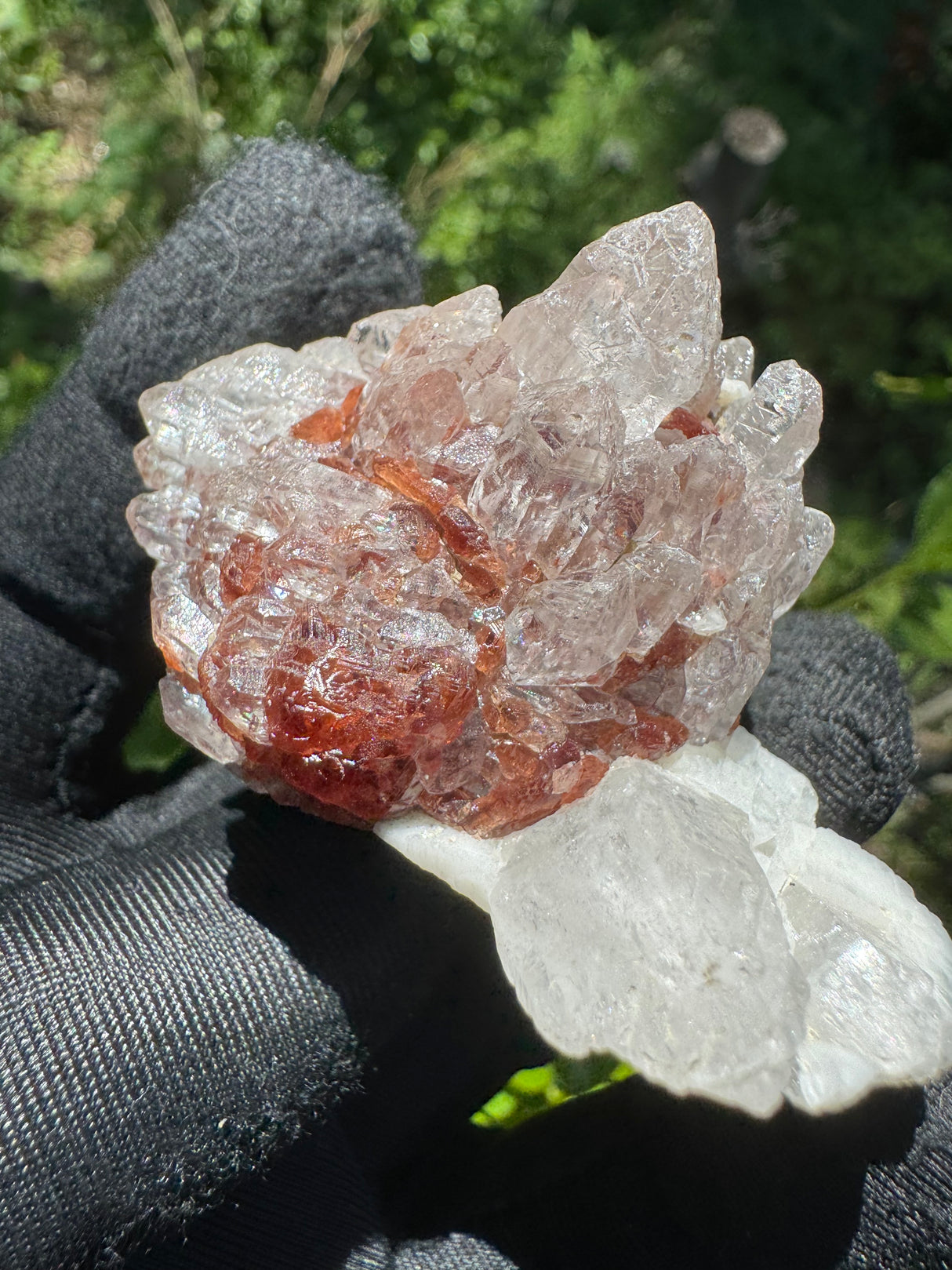 Garnet and Quartz Specimen - 116g