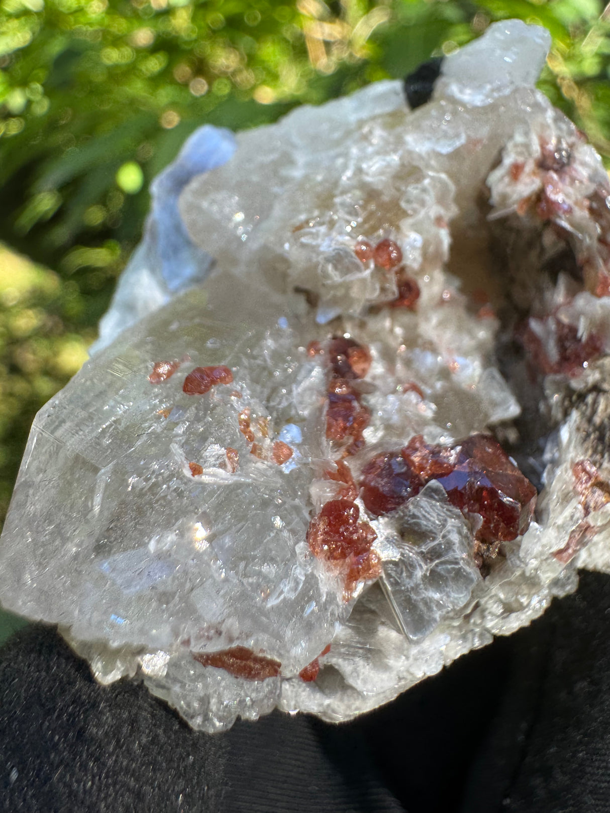 Garnet on Star Mica Specimen - 35g