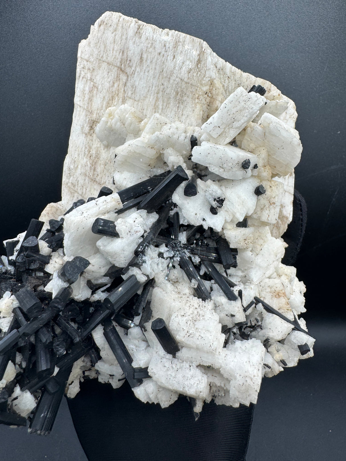 Feldspar and Black Tourmaline Specimen - 5.6lb