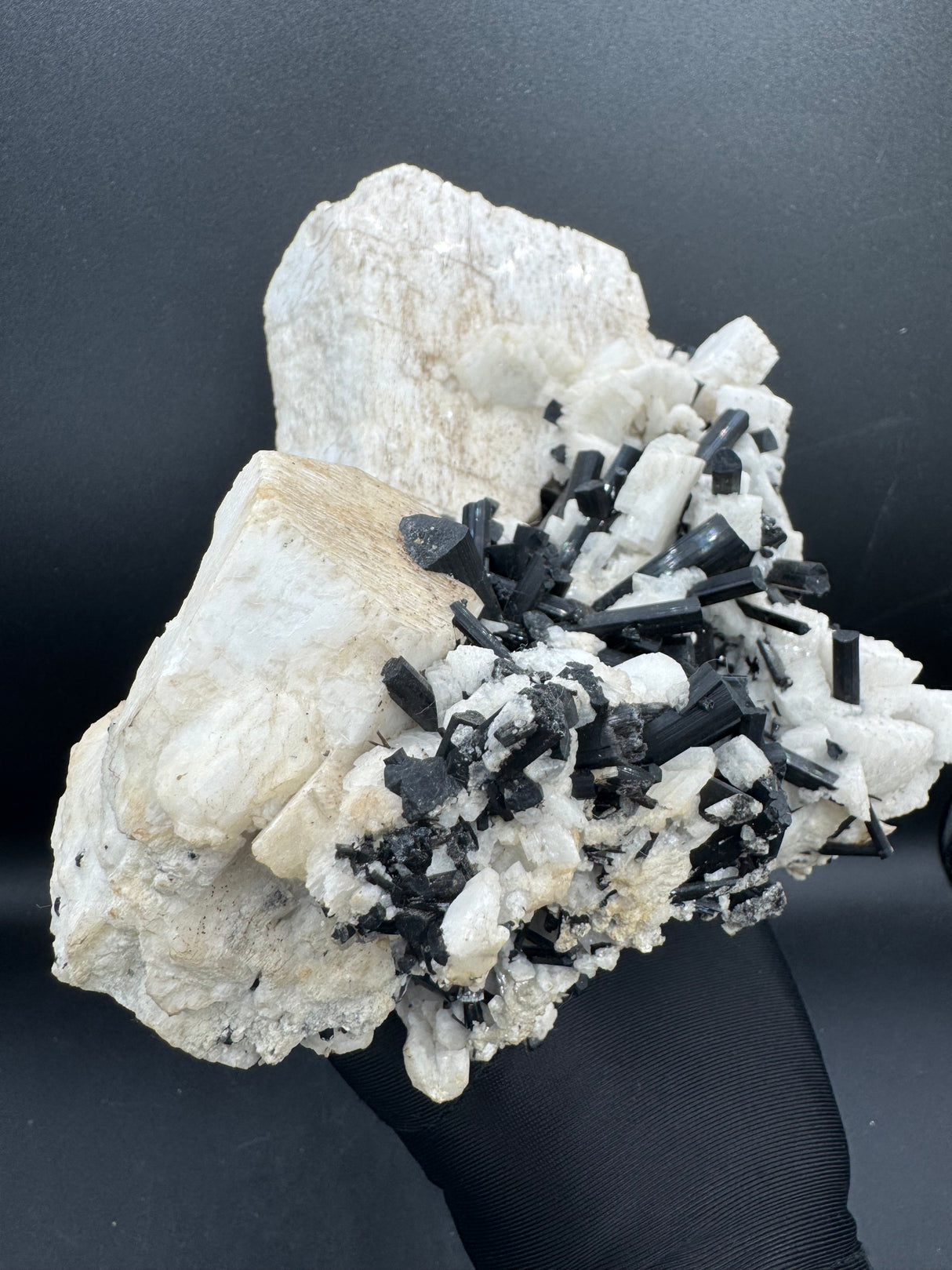 Feldspar and Black Tourmaline Specimen - 5.6lb