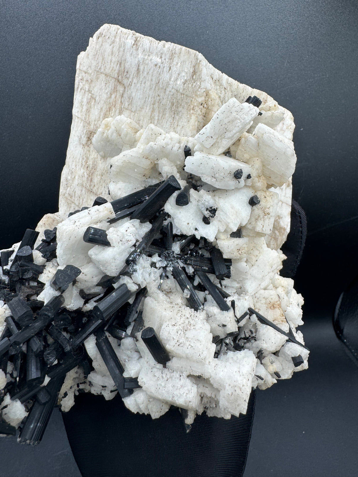 Feldspar and Black Tourmaline Specimen - 5.6lb