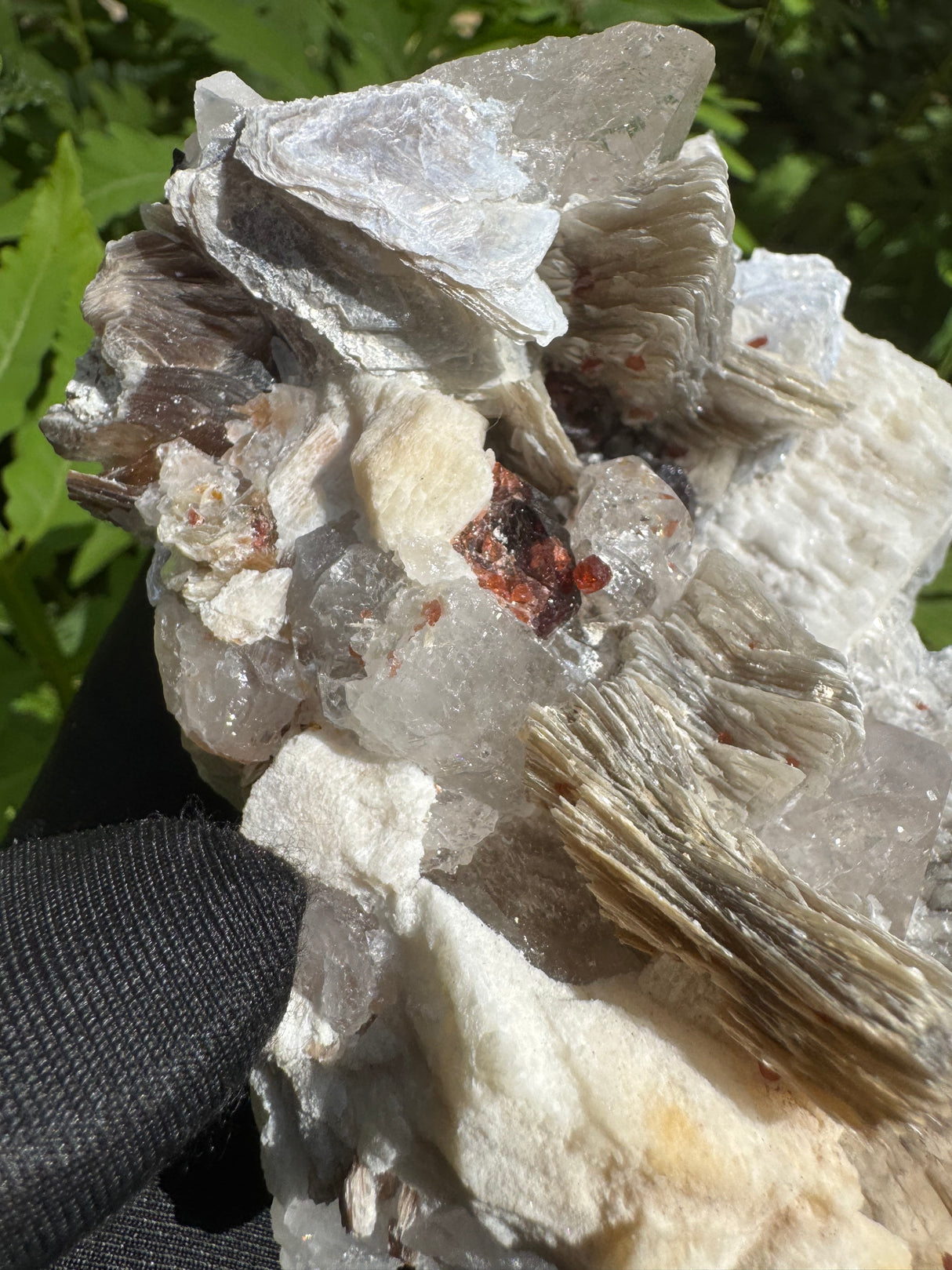 Garnet on Star Mica Specimen - 507g
