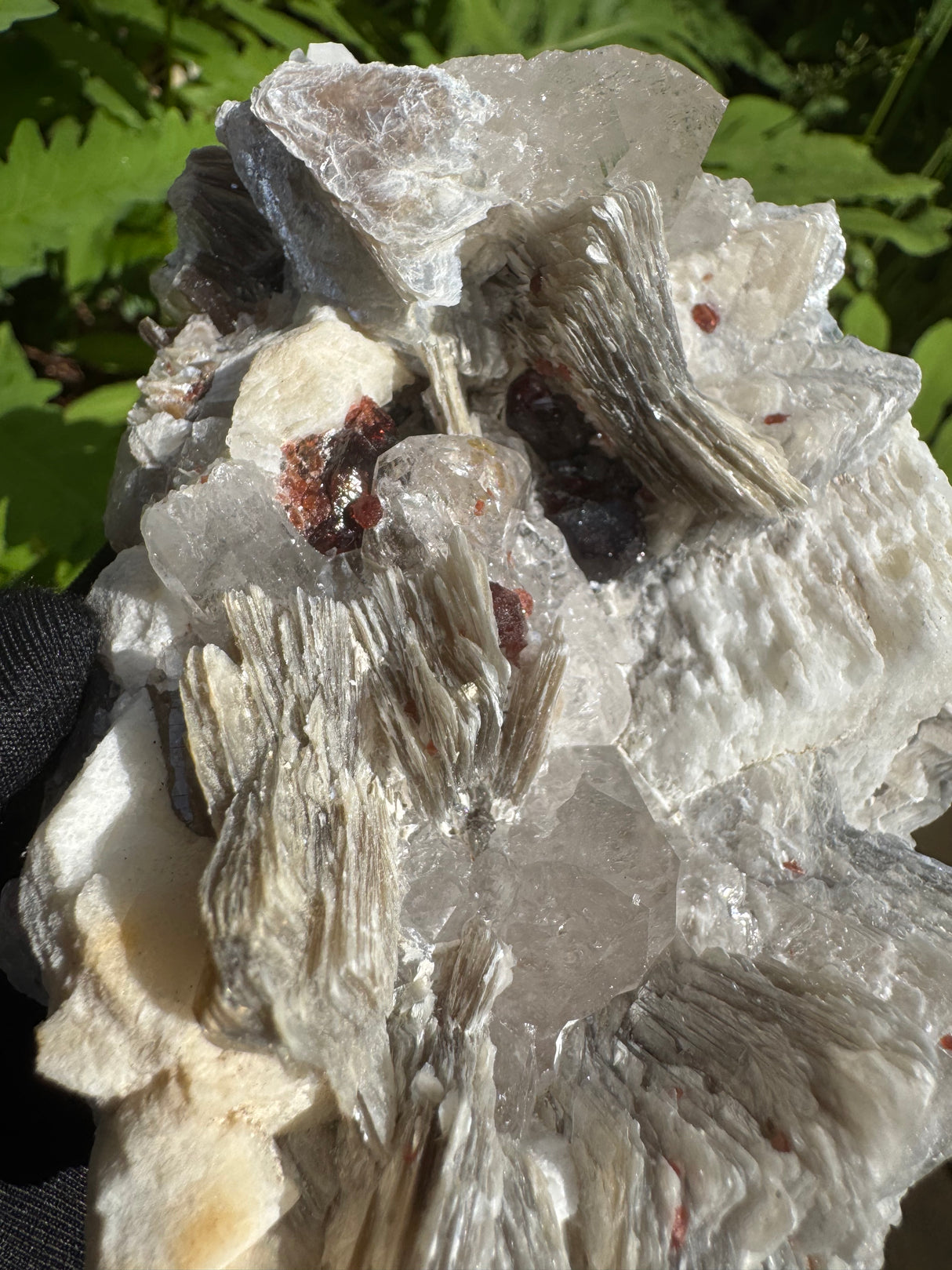 Garnet on Star Mica Specimen - 507g