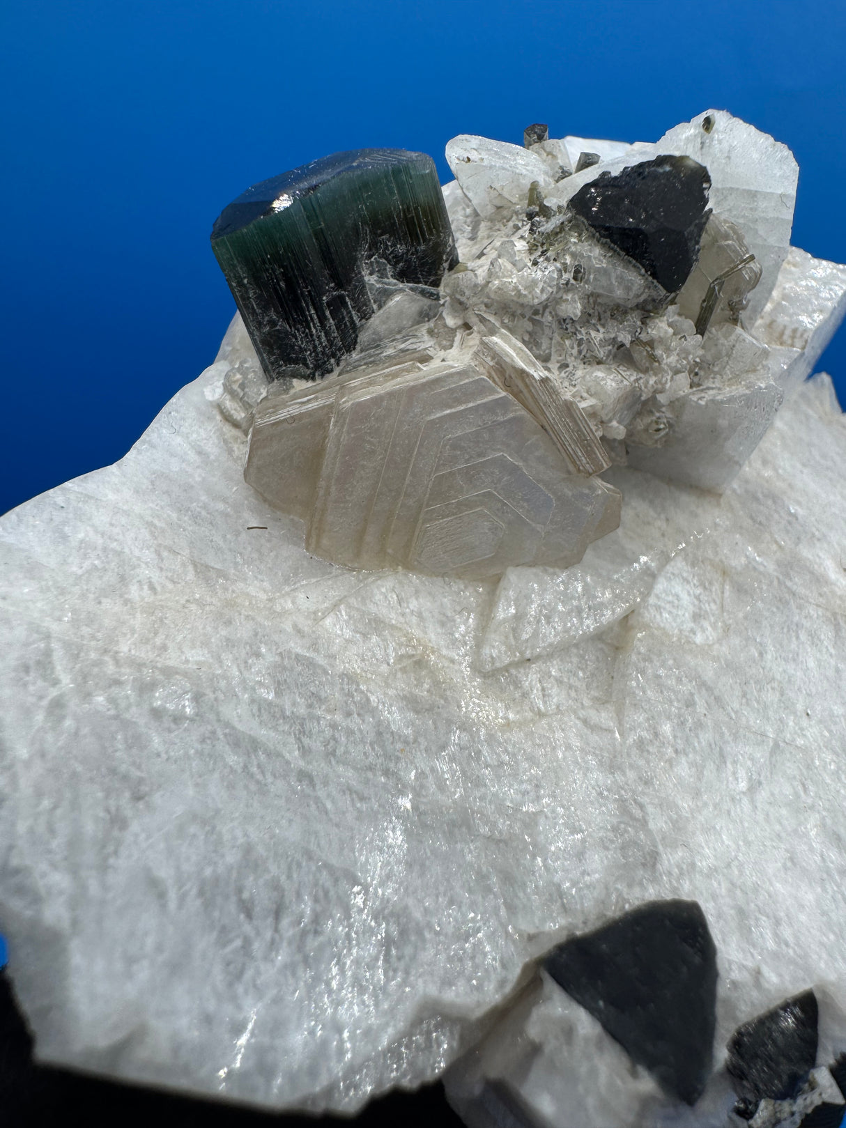 Green Cap Tourmaline Specimen - 197g