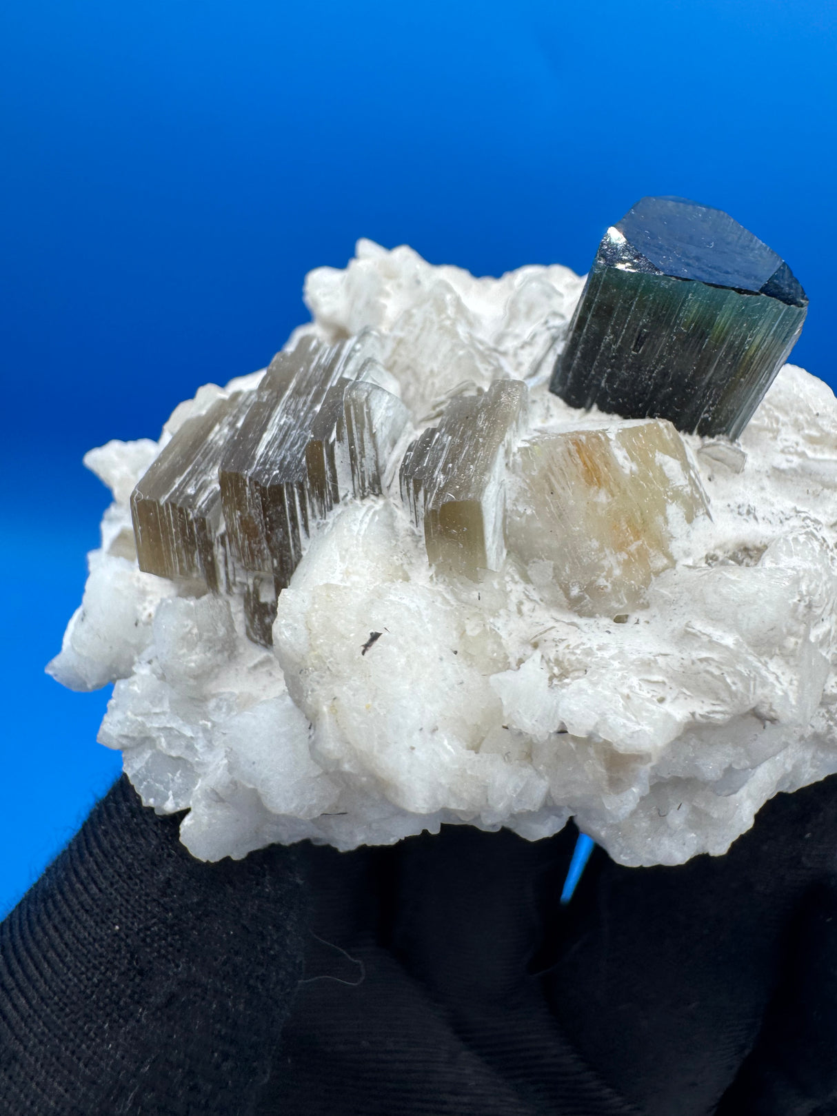 Green Cap Tourmaline Specimen - 73g