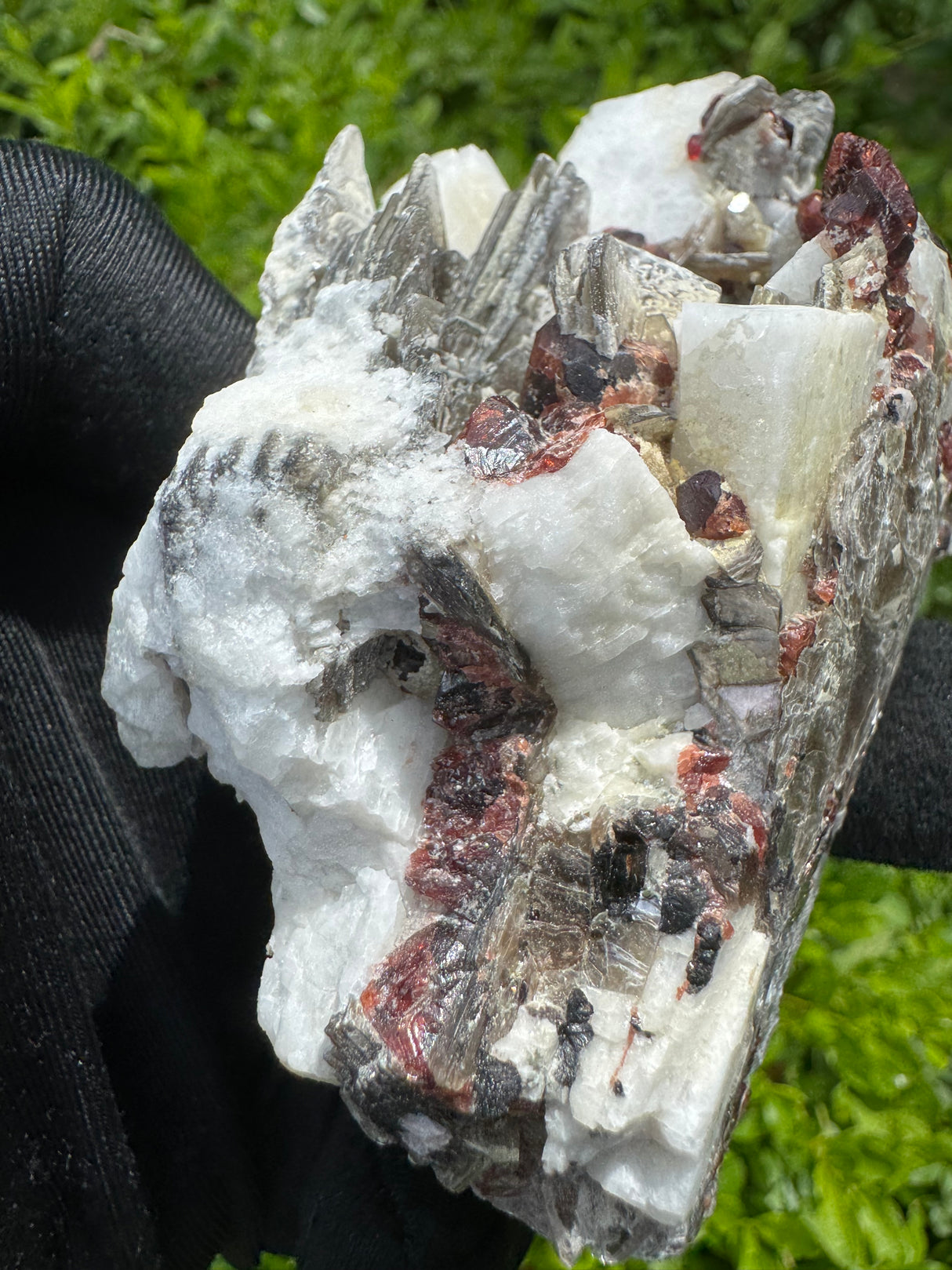 Garnet on Star Mica Specimen - 138g