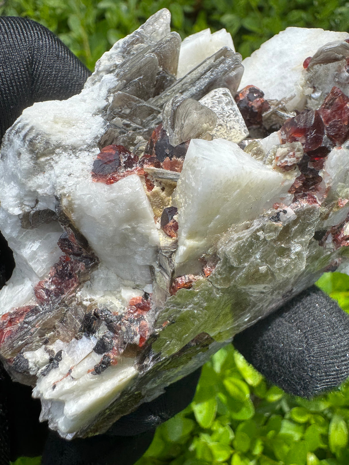Garnet on Star Mica Specimen - 138g