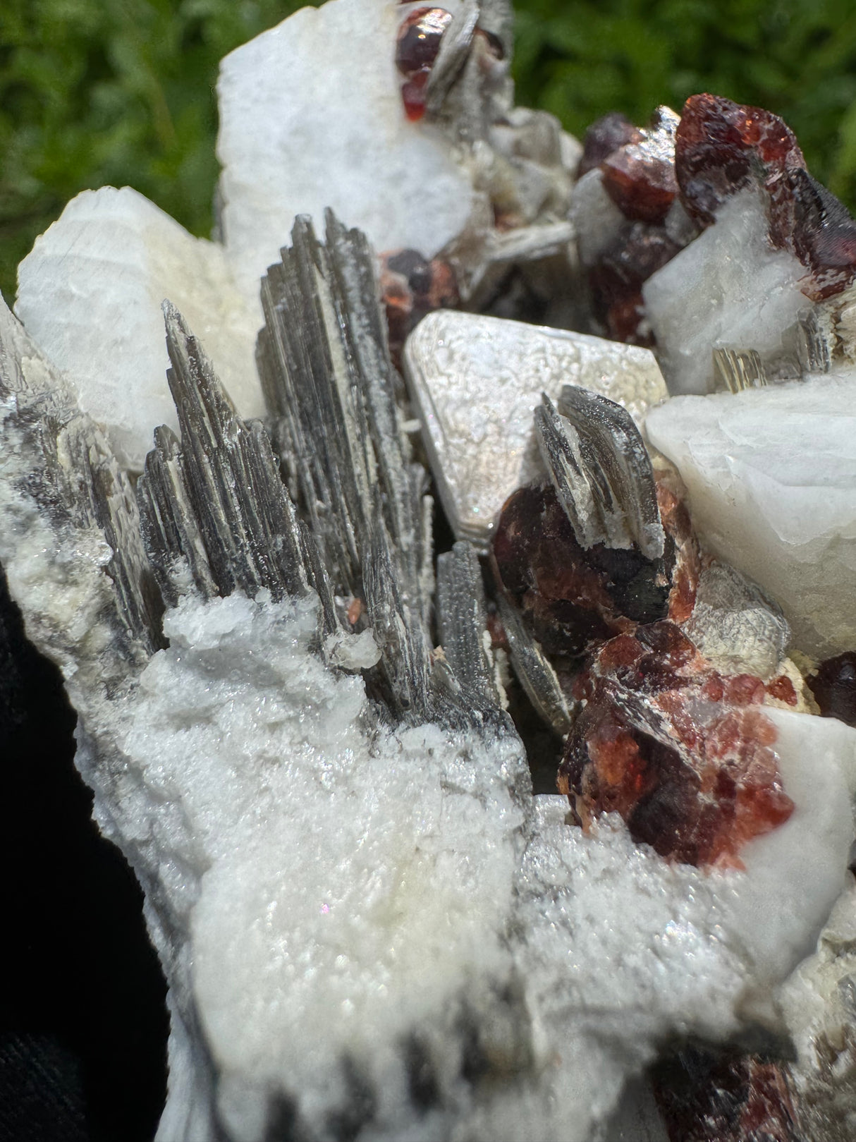 Garnet on Star Mica Specimen - 138g