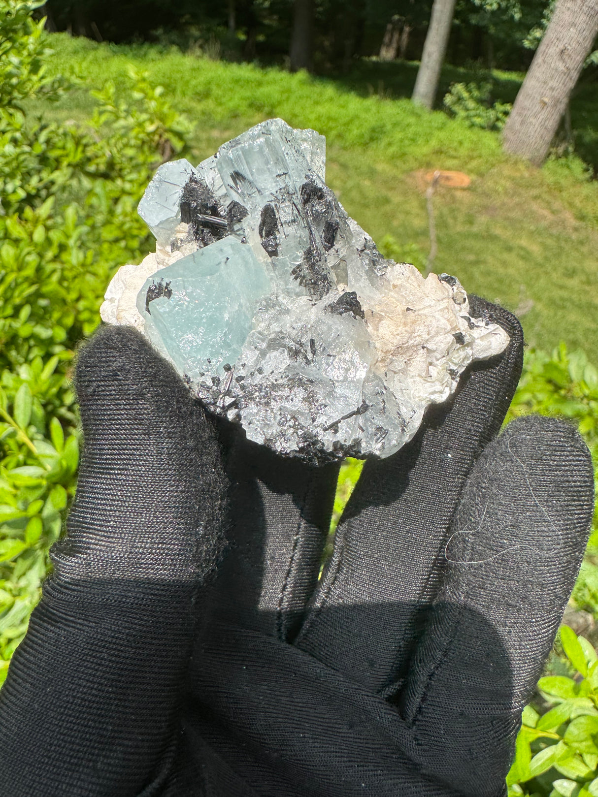 Aquamarine and Tourmaline Specimen - 78g