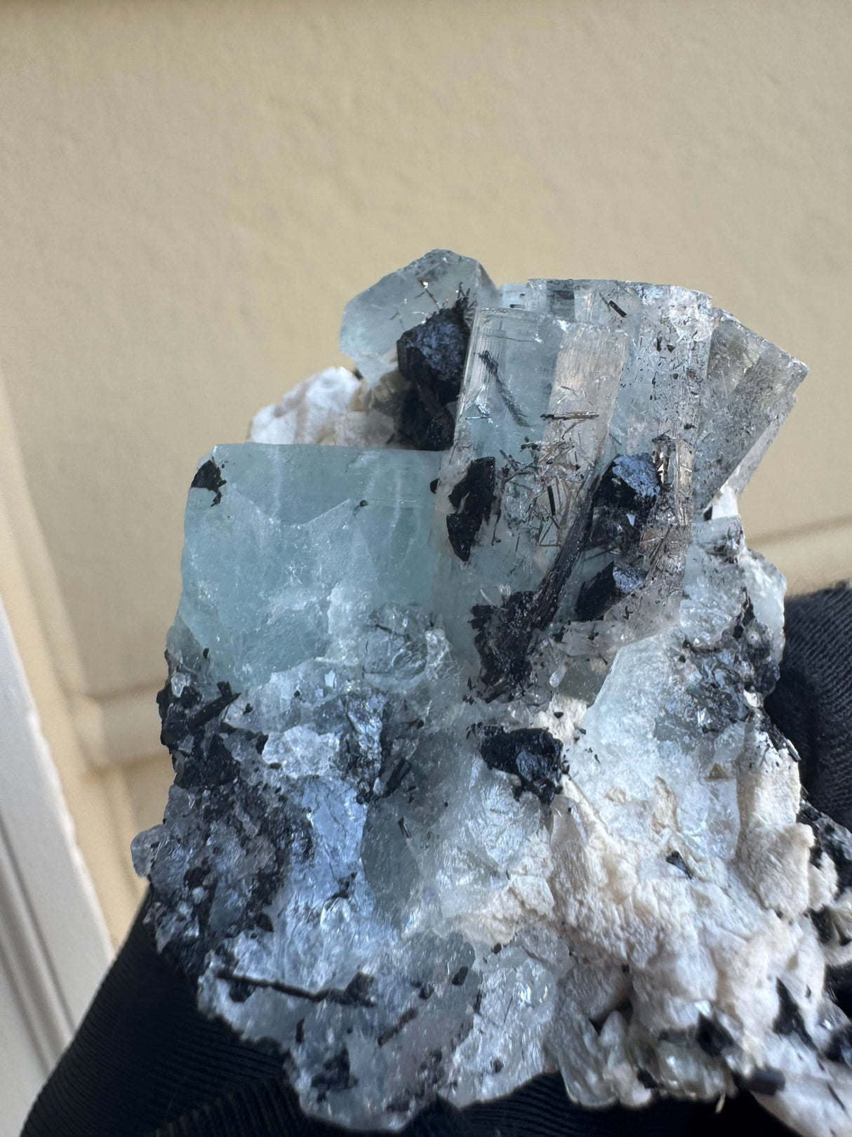 Aquamarine and Tourmaline Specimen - 78g