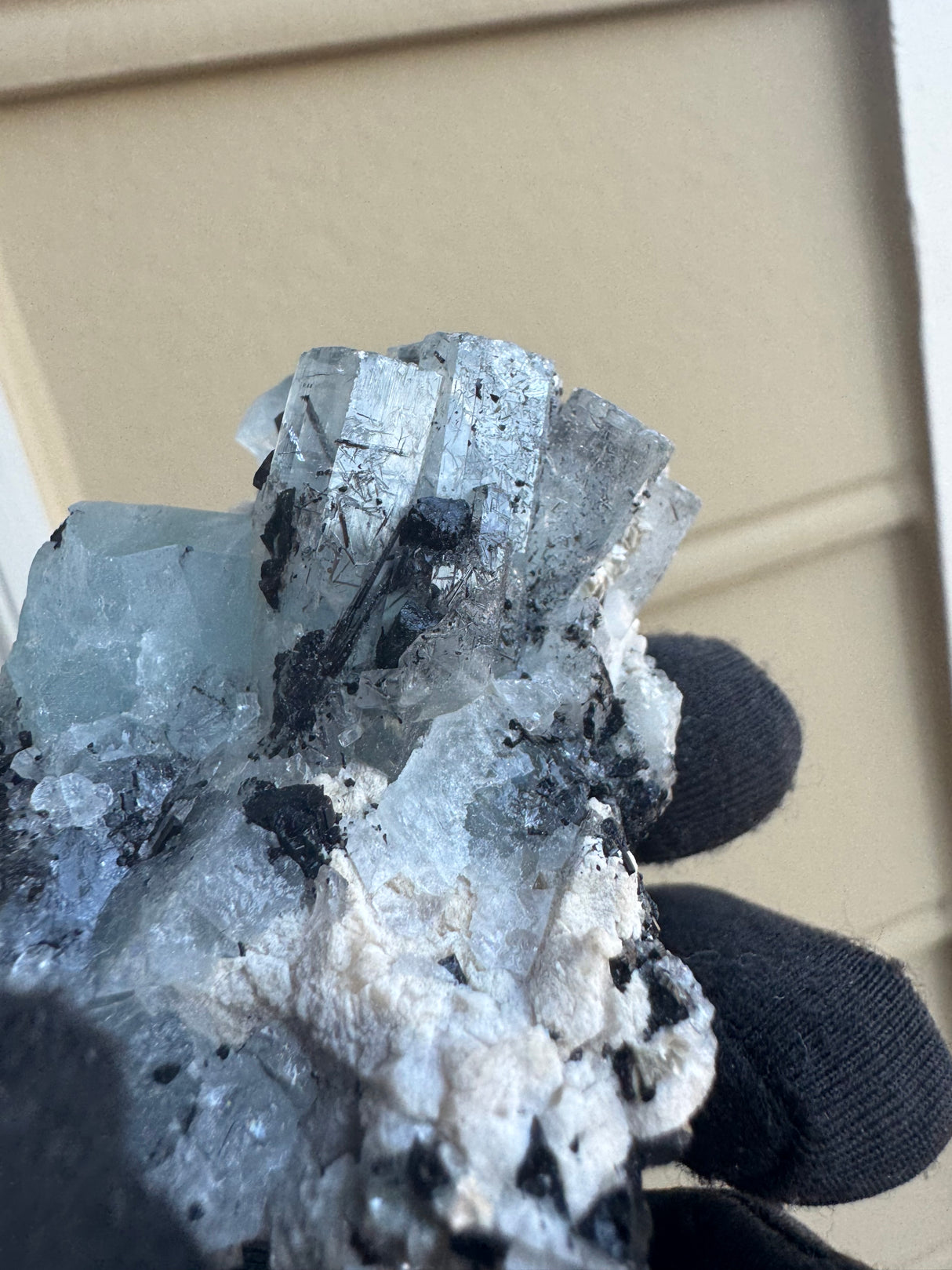 Aquamarine and Tourmaline Specimen - 78g